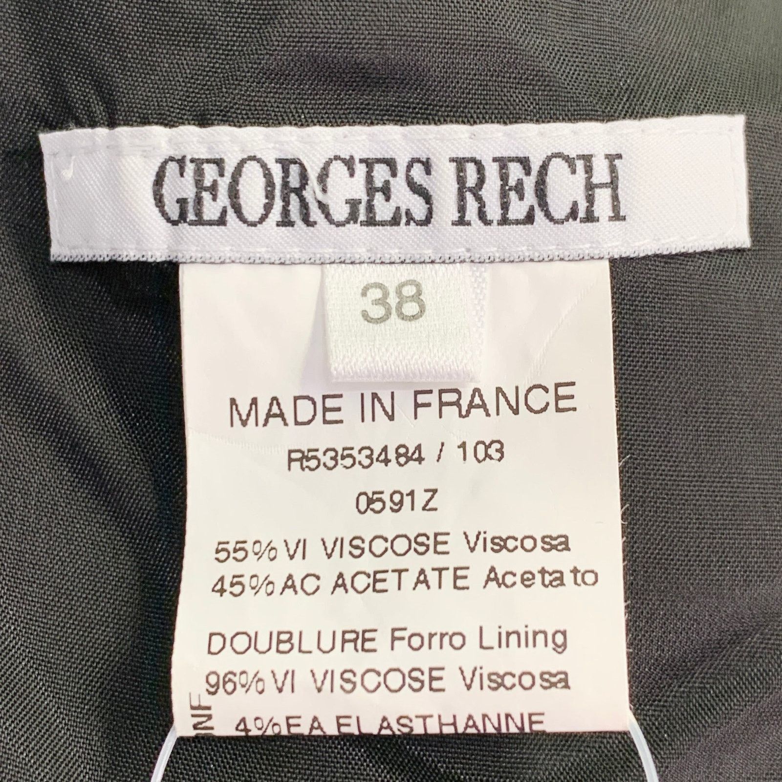 Other GEORGES RECH 2 Black Viscose Blend Dots Strapless Long Dress Size S / US 4 / IT 40 - 5 Thumbnail