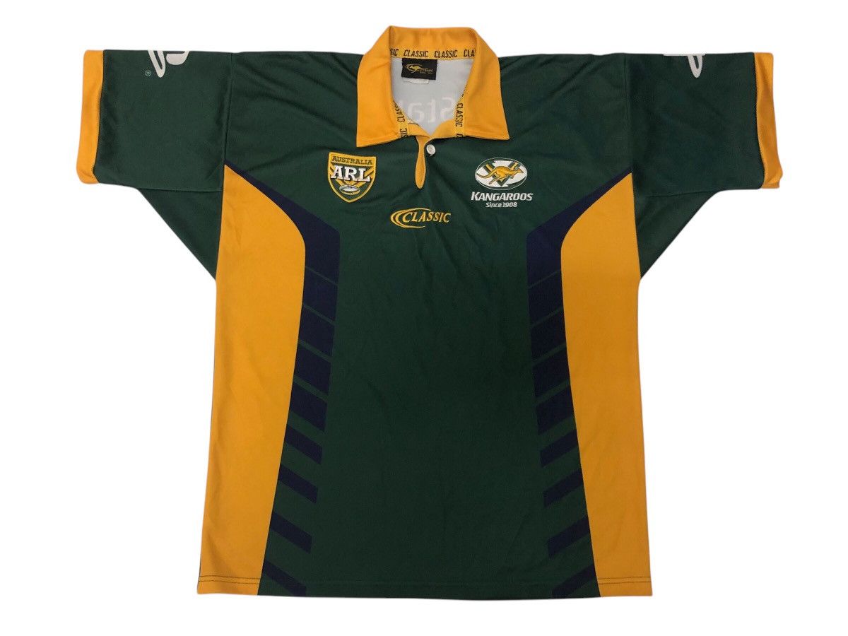 KangaROOS × Playstation × Vintage KANGAROOS 🦘 AUSTRALIA ARL CLASSIC RUGBY JERSEY PLAYSTATION Size US XL / EU 56 / 4 - 1 Thumbnail
