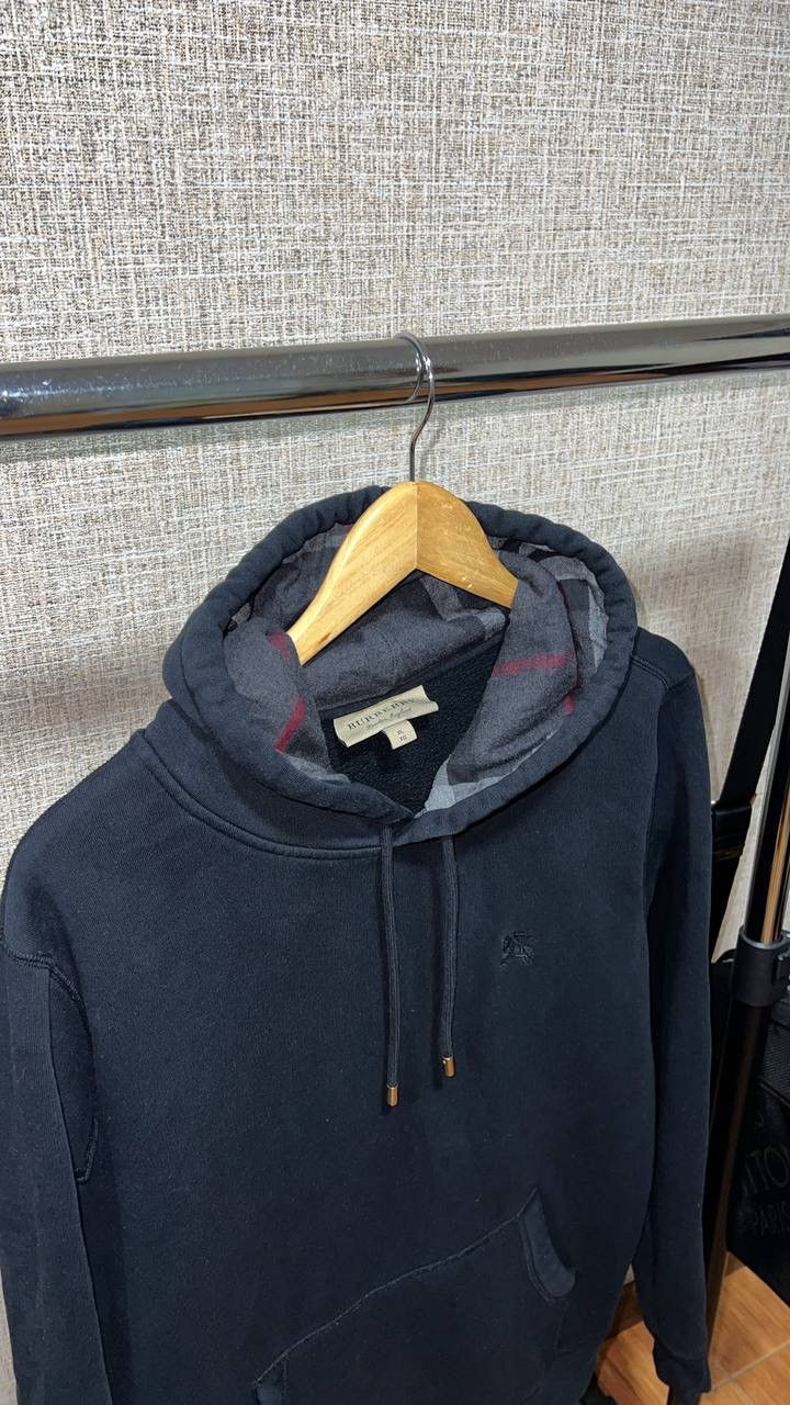 Burberry BURBERRY BLACK CHECKED HOOD HOODIE Size US XL / EU 56 / 4 - 2 Thumbnail