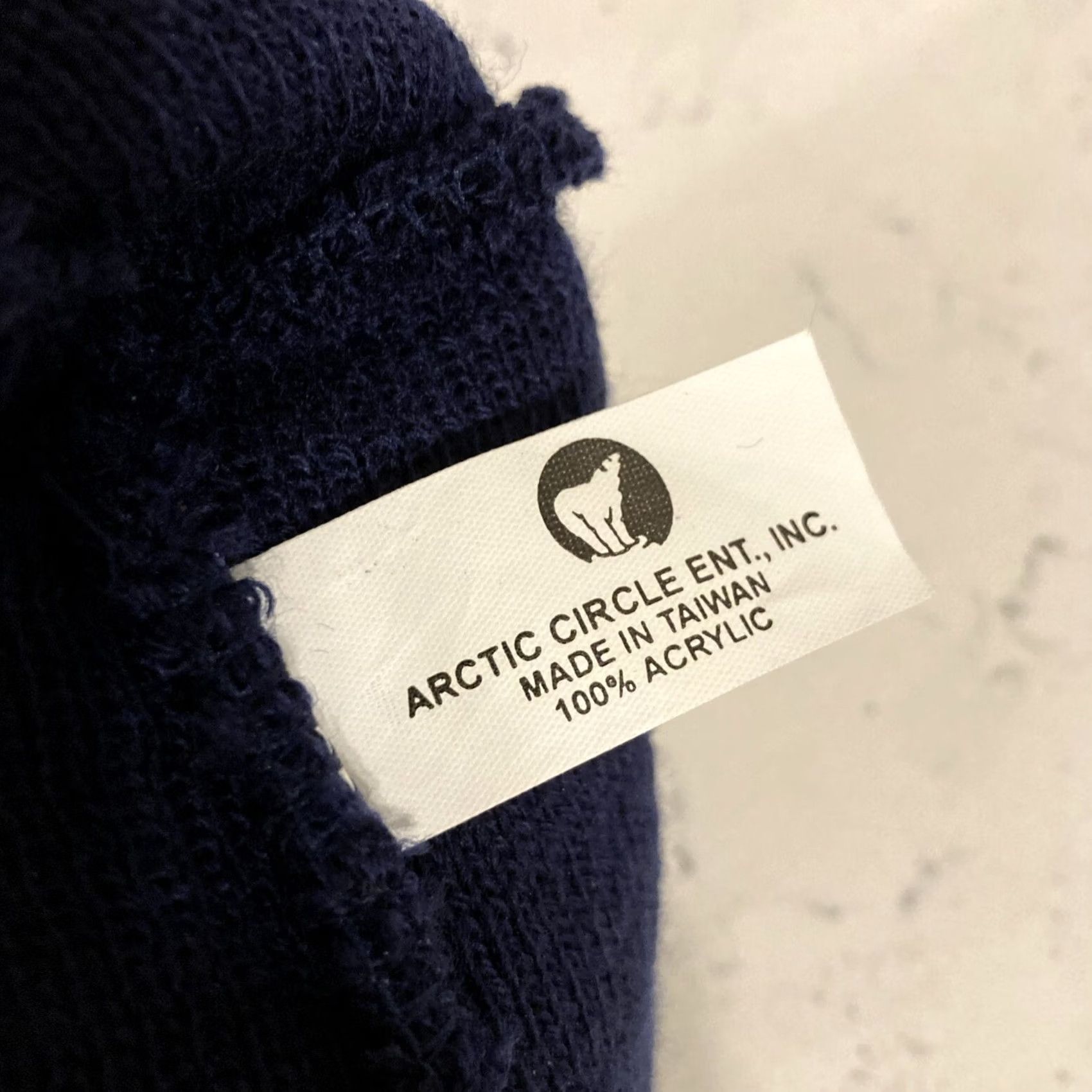 Vintage VINTAGE Arctic Circle Enterprises Beanie Alaska Blue Yellow Beanie Men One Size Blue Size ONE SIZE - 4 Thumbnail