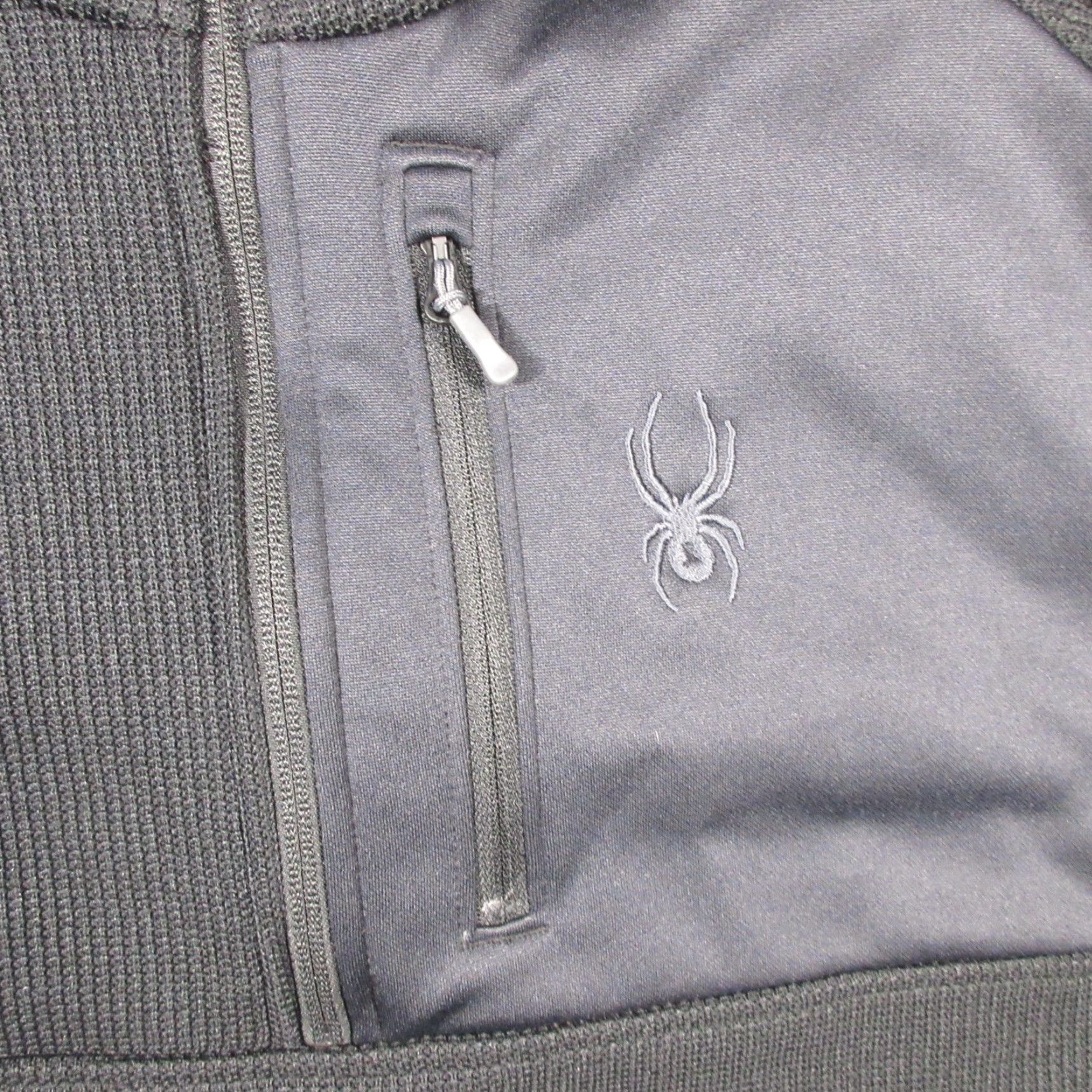Spyder Spyder Core Sweater Pullover Mens 2XL Black Mock Neck 1/4 Zip Lightweight Thermal Knit Size US XXL / EU 58 / 5 - 5 Thumbnail