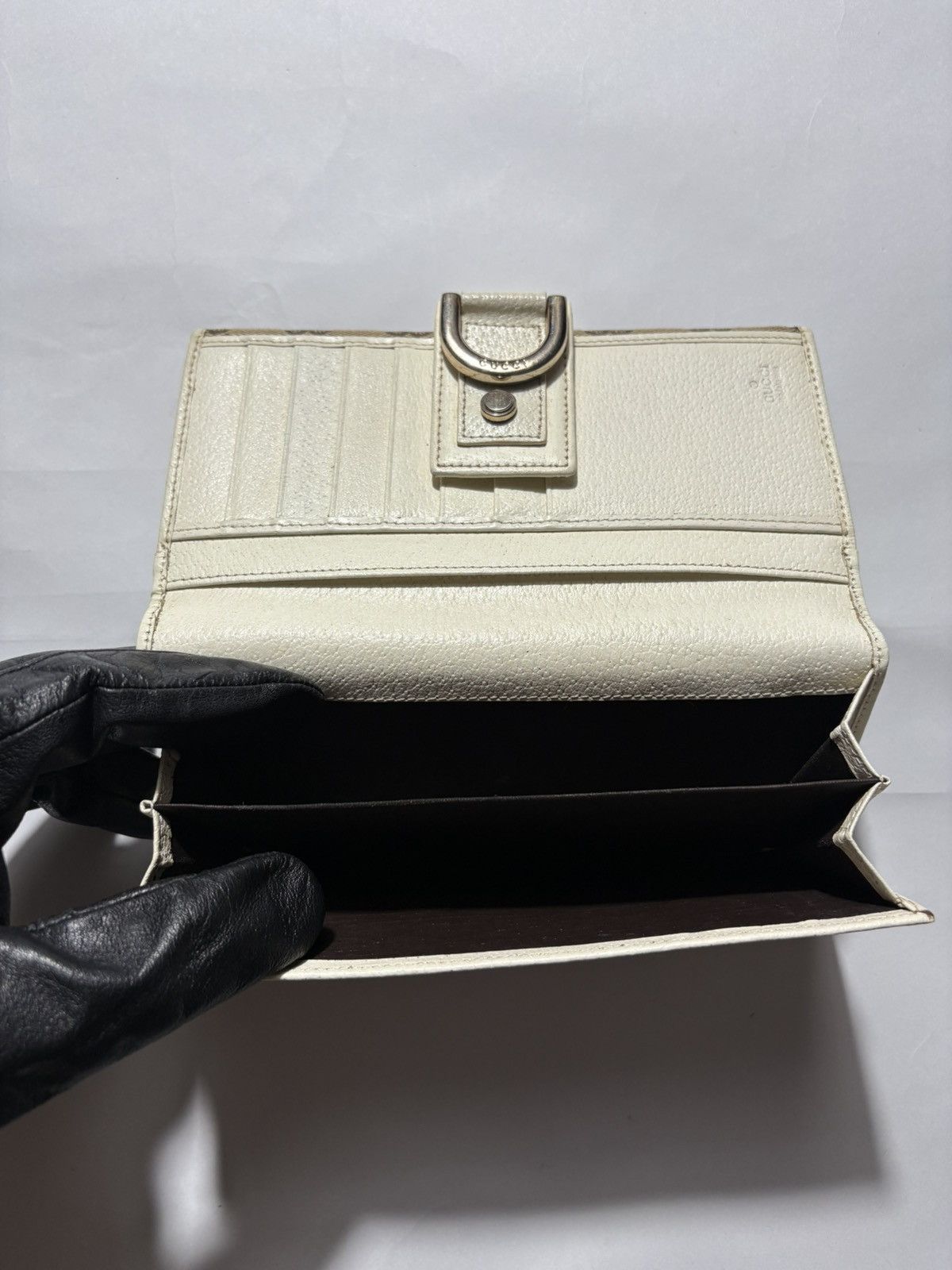Gucci GUCCI BROWN GG CANVAS ABBEY D- RING LONG WALLET Size ONE SIZE - 9 Thumbnail