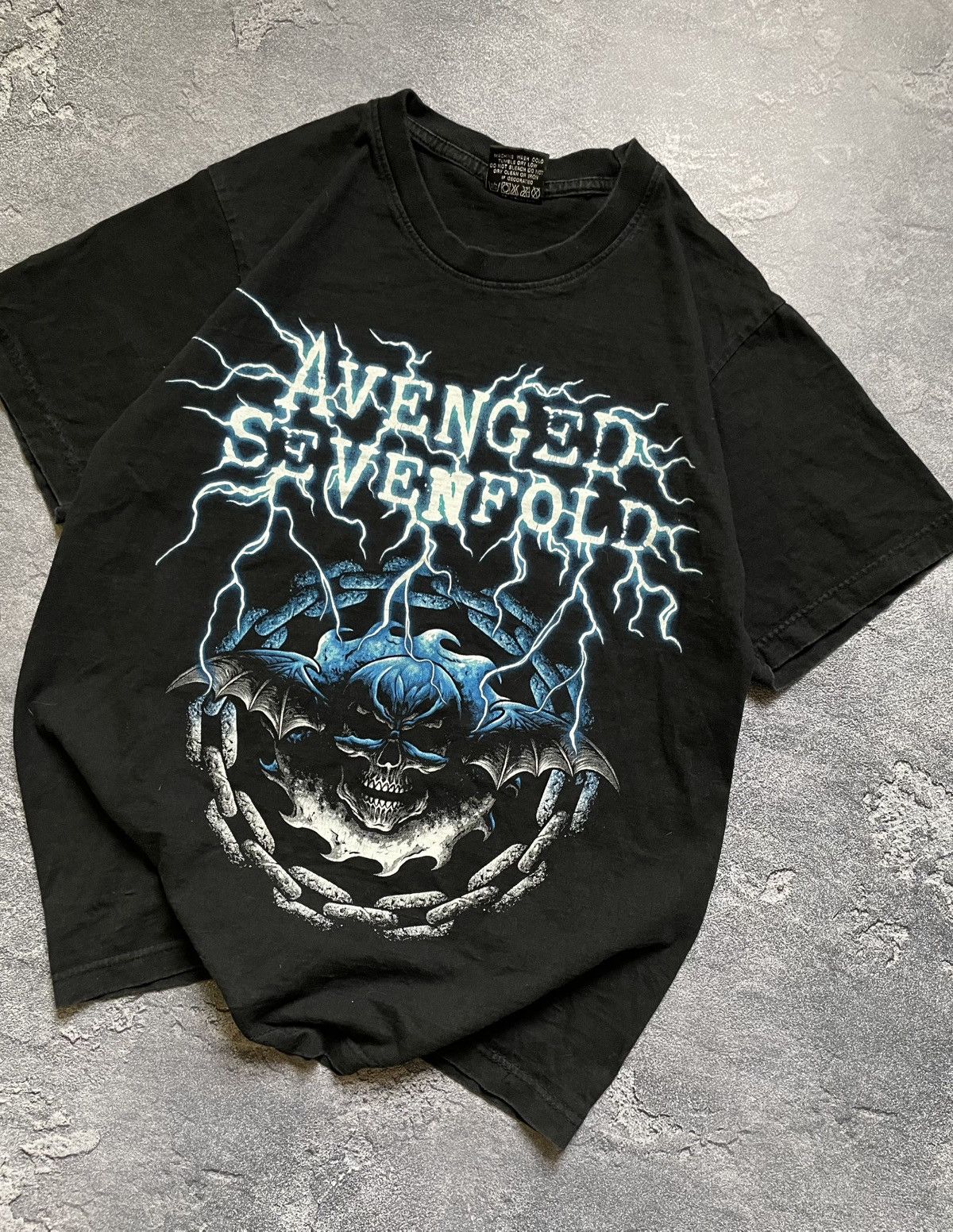 Band Tees Vintage 90s Avenged Sevenfold Skull Y2K Rock Band Tee Size US M / EU 48-50 / 2 - 4 Thumbnail