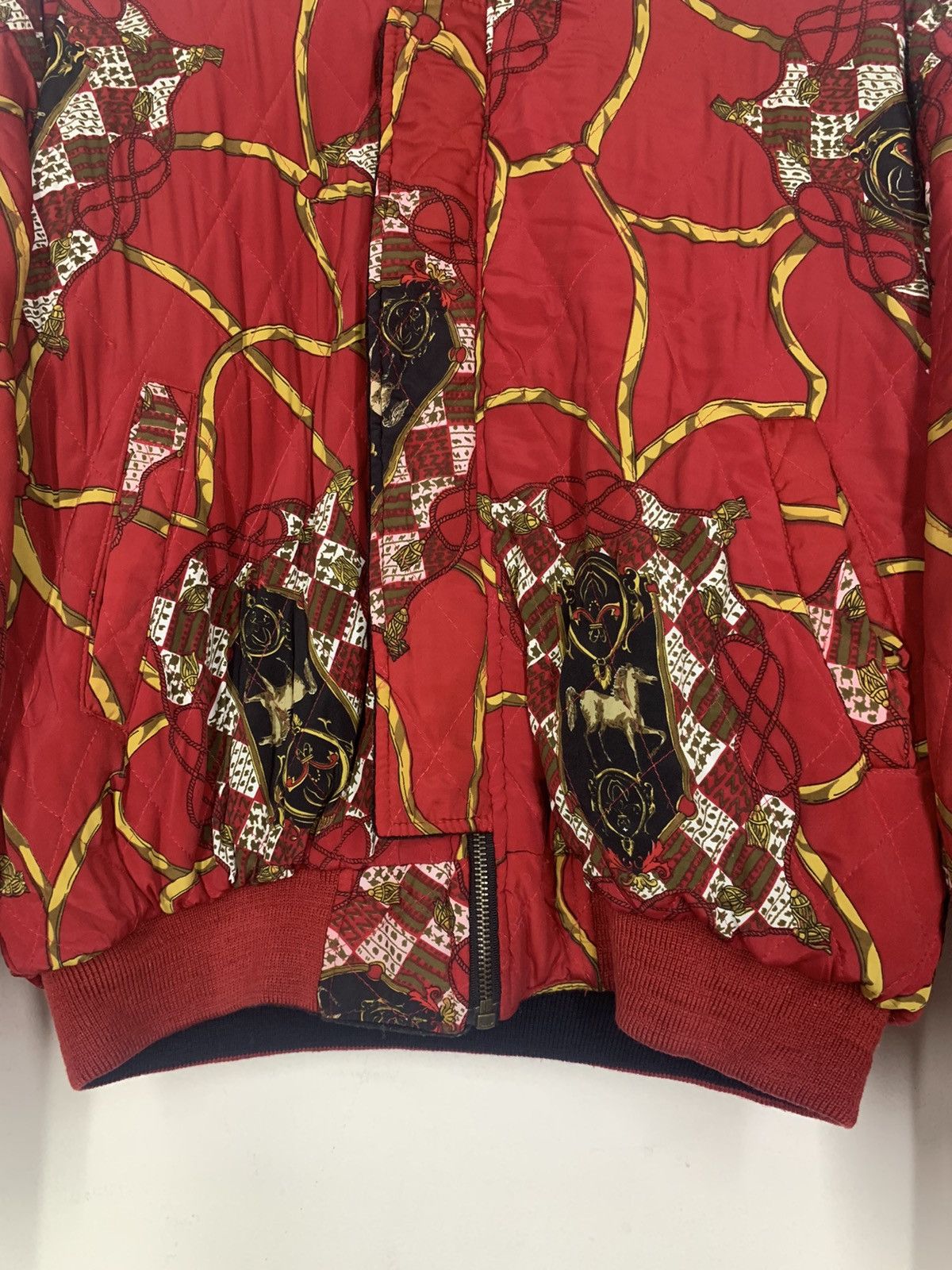 Hysteric Glamour Japanese Brand Baroque Velour Reversible Bomber Jacket Size US M / EU 48-50 / 2 - 5 Thumbnail
