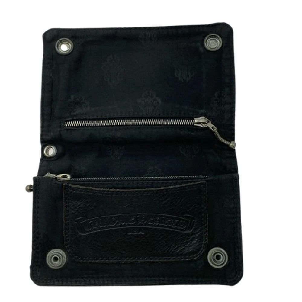 Chrome Hearts CHROME HEARTS 2 ZIP CROSS BALL BUTTON NYLON WALLET silver Size ONE SIZE - 2 Thumbnail