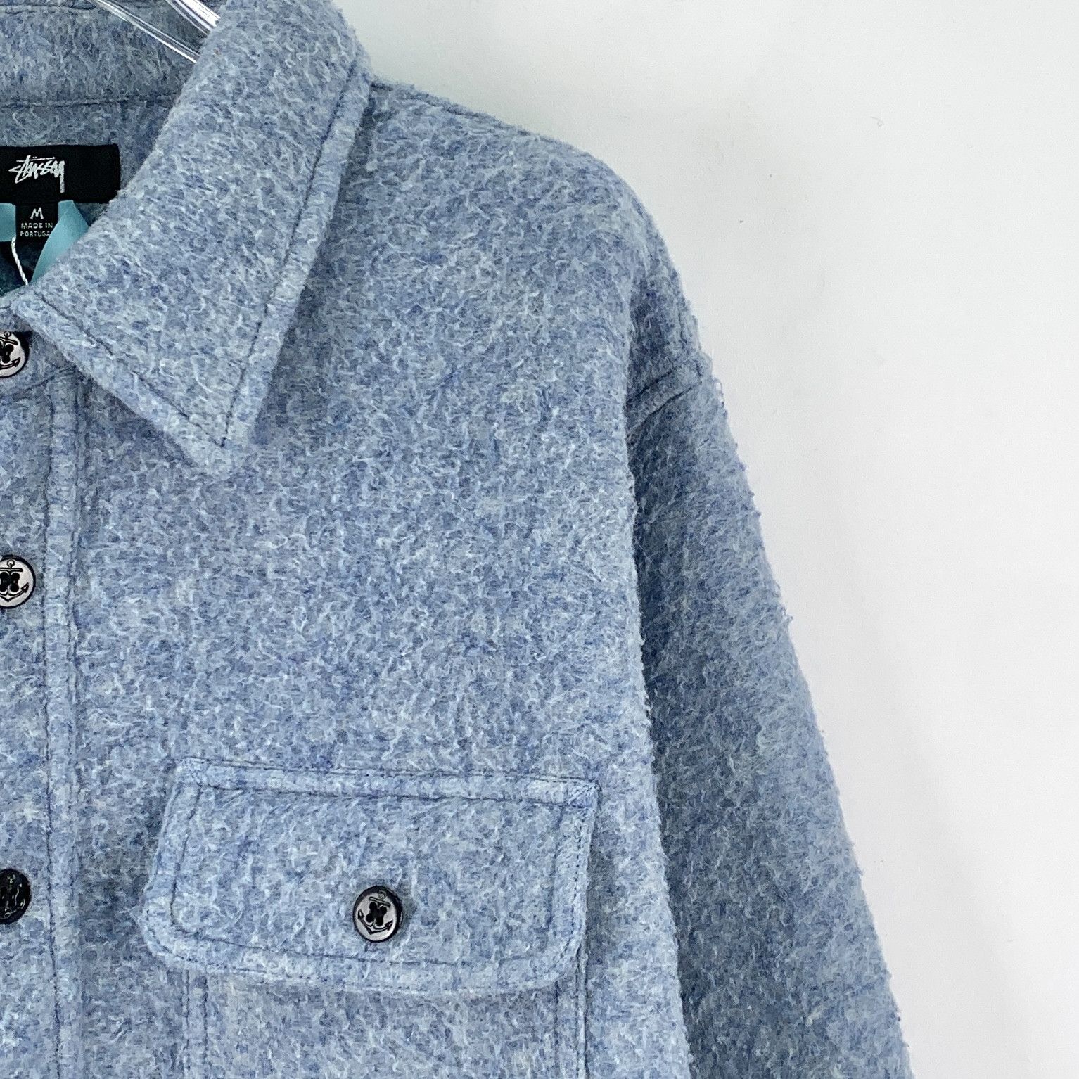 Stussy Stussy Knit Shirt Light Blue (M) Size US M / EU 48-50 / 2 - 3 Thumbnail
