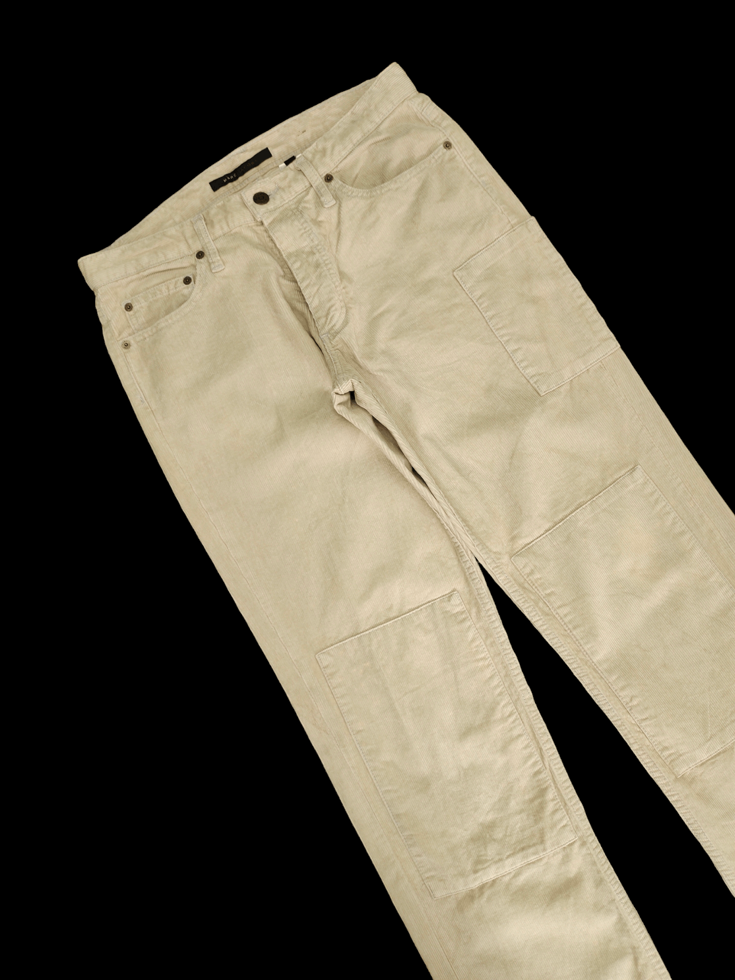 Marc Jacobs 1990s Marc Jacobs Double Knee Patchwork Corduroy Denim Pants Size US 30 / EU 46 - 6 Thumbnail