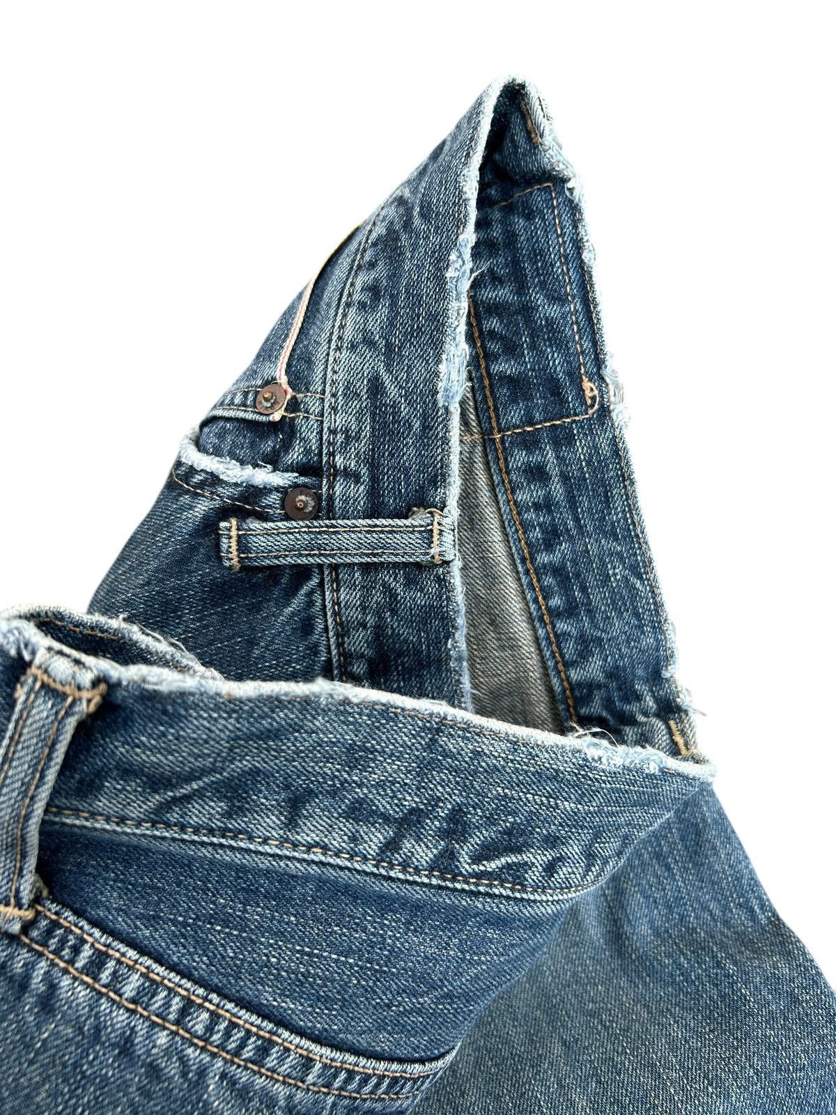 Kapital Vintage Edwin 505 Selvedge Distressed Denim Jeans Size US 33 - 8 Thumbnail