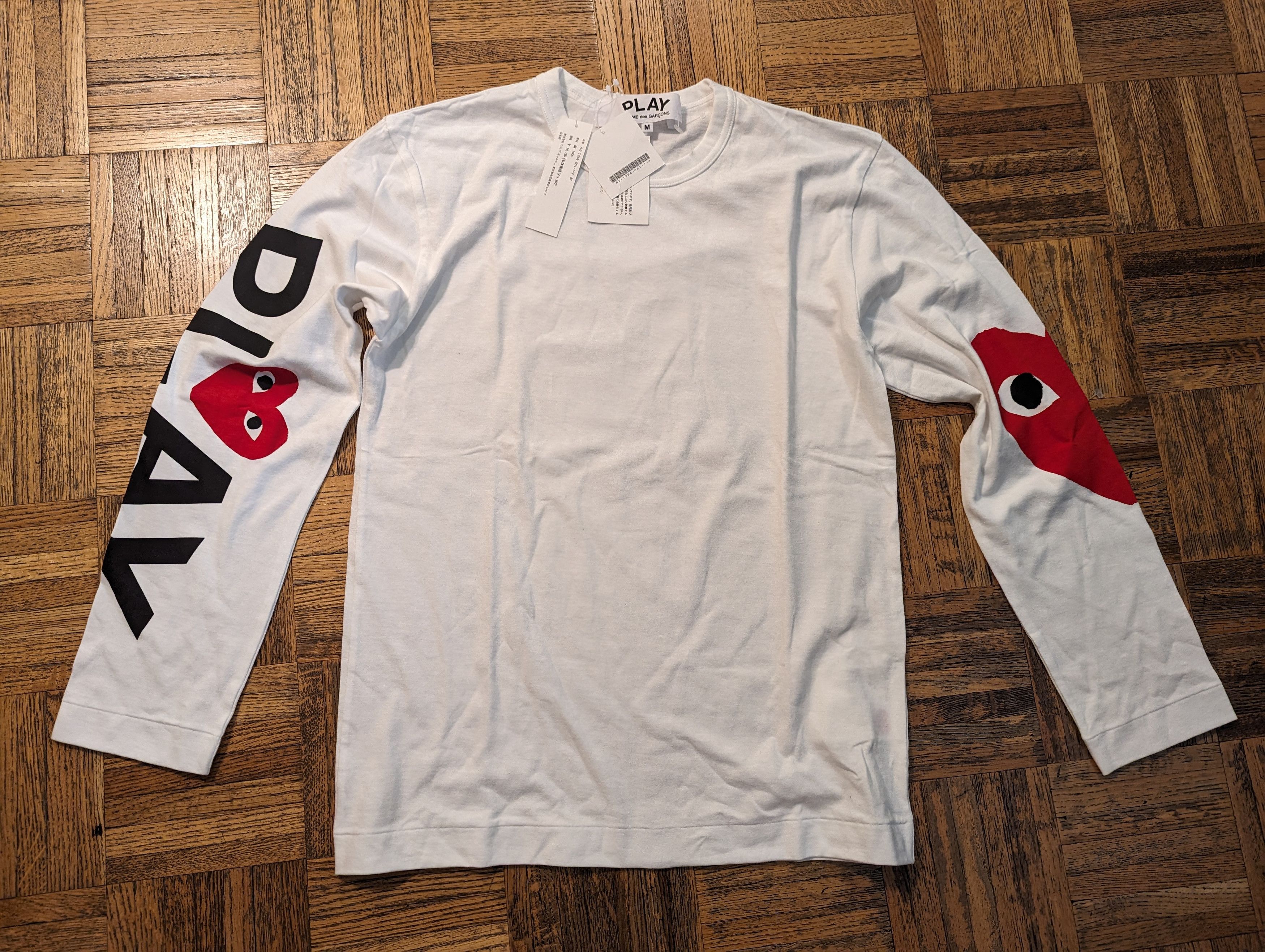Comme Des Garcons Play Crewneck, made in Japan, new with tags | Grailed