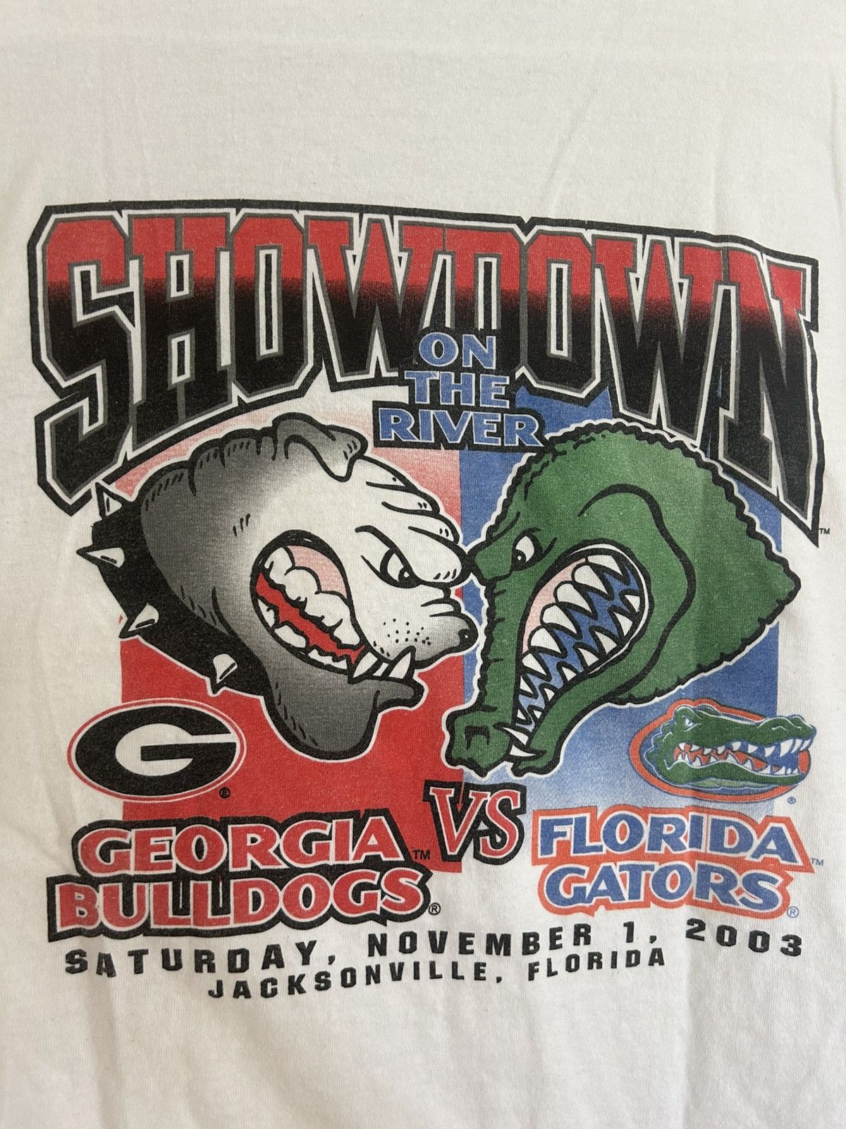 Vintage Vintage 03 Showdown Georgia Bulldogs vs Florida Gators L/S Size US XXL / EU 58 / 5 - 2 Thumbnail