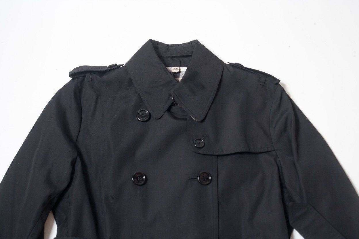 Burberry Burberry Sandringham Short Black Trench Coat Nova Check Size M / US 6-8 / IT 42-44 - 3 Thumbnail
