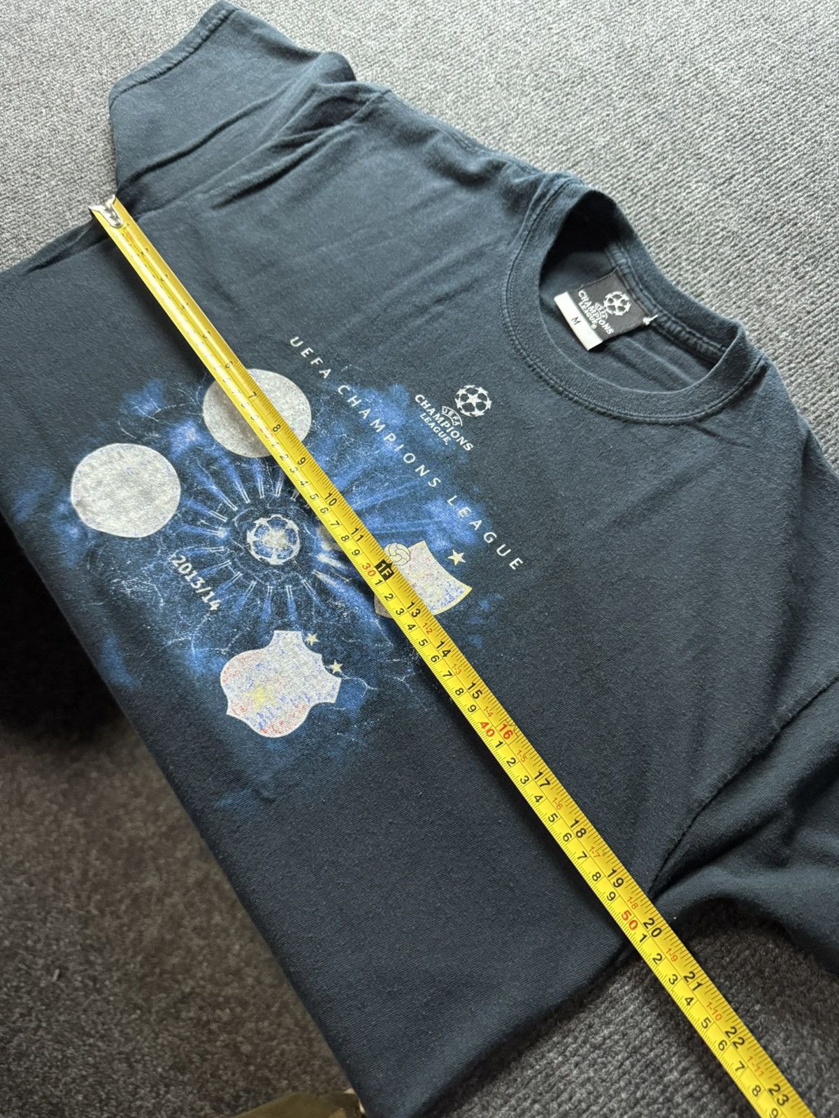 UEFA 00s Vintage UEFA Champions League 2013/14 Graphic T-Shirt Size US M / EU 48-50 / 2 - 14 Thumbnail