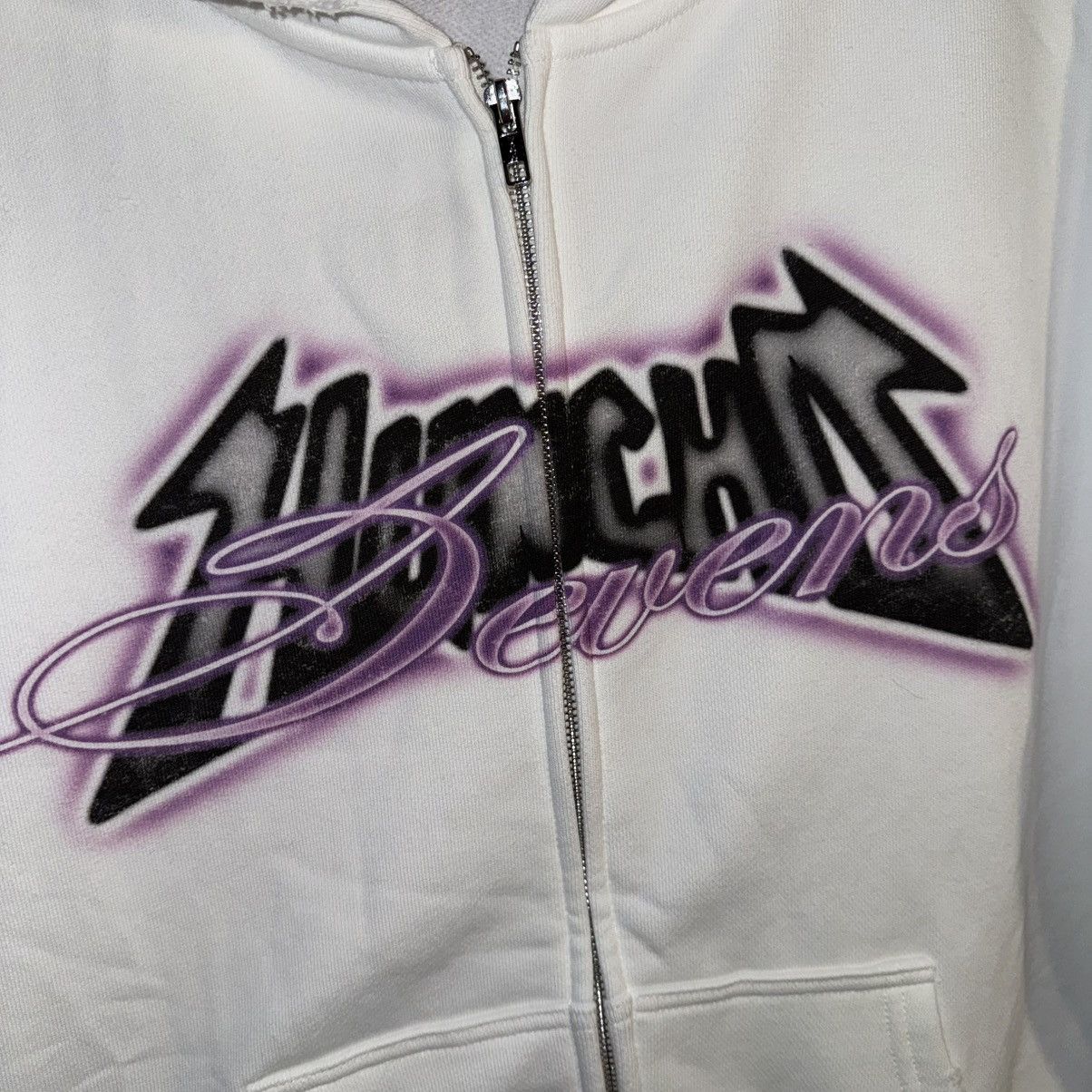 TRIPLE SEVENS Club Sevens Full Zip Hoodie Looney Tunes Graphic Sweatshirt Size US M / EU 48-50 / 2 - 2 Thumbnail