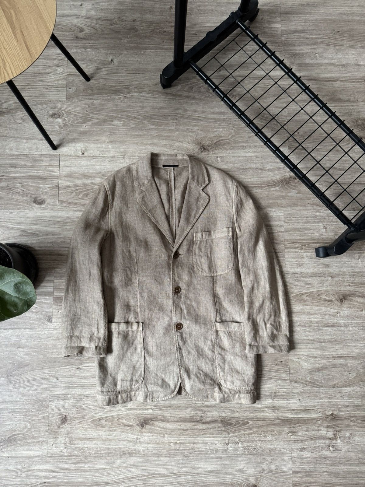 C. P. Company Beige Linen Blazer