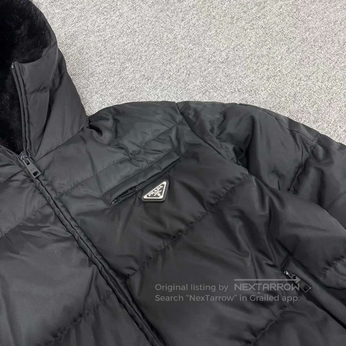 Prada Prada size 38 Delta-shaped logo hooded down jacket| Size US M / EU 48-50 / 2 - 4 Thumbnail