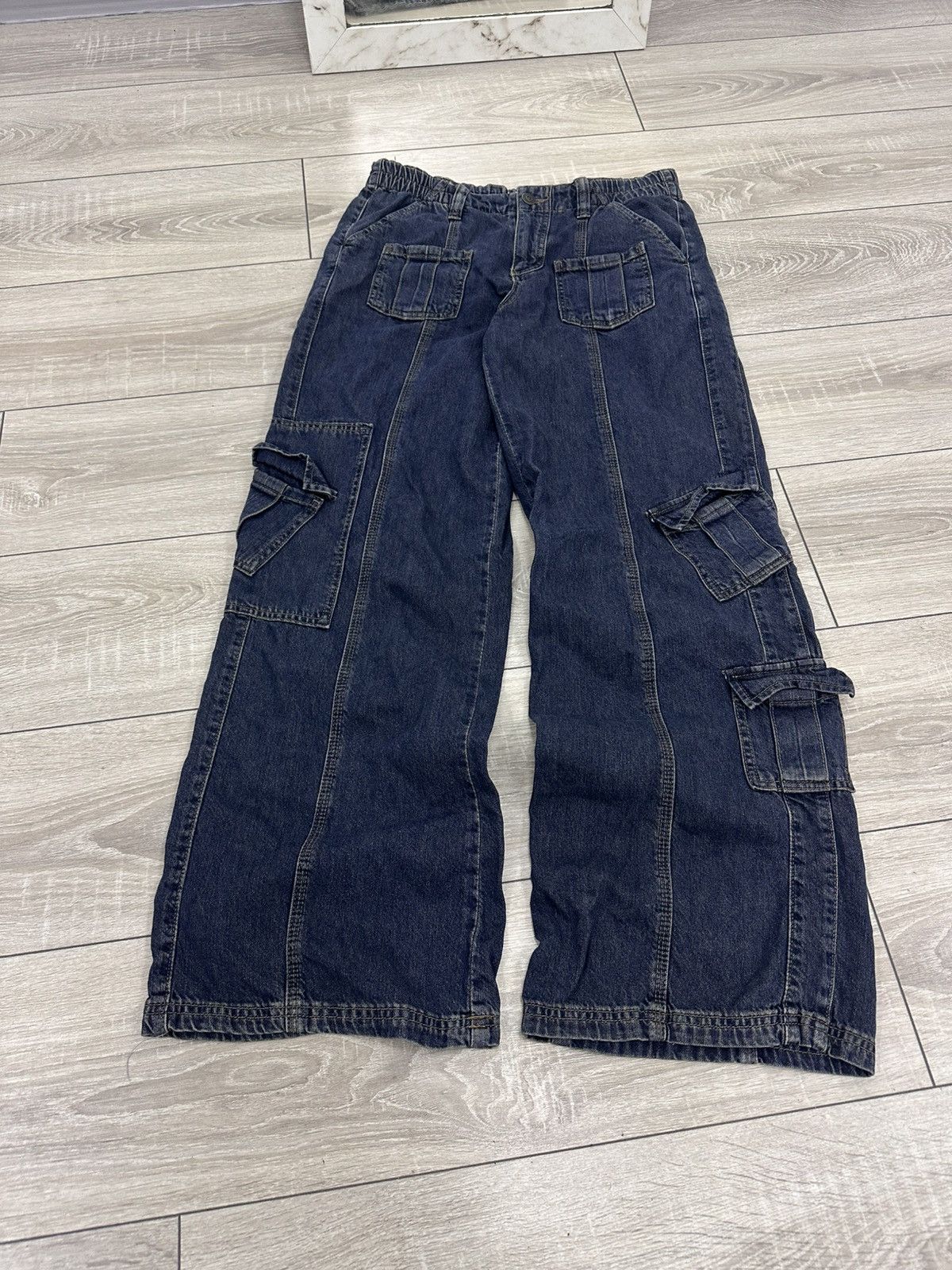 Japanese Brand BDG Y2K Multipocket Cargo Jeans Avantgarde Style Size US 32 / EU 48 - 4 Thumbnail