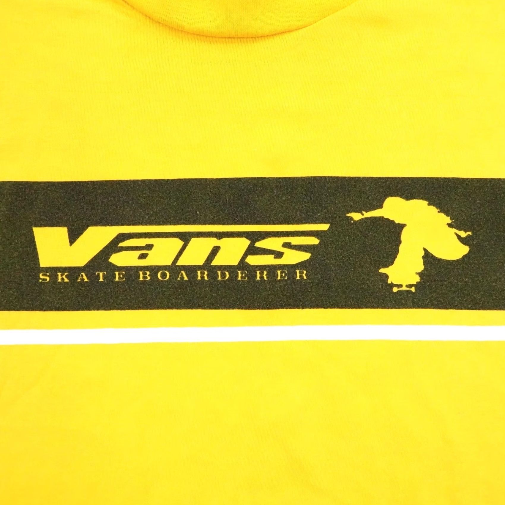 Vans VINTAGE VANS Shirt Mens Large Yellow Black Skater Skate 90s Y2k Size US L / EU 52-54 / 3 - 3 Thumbnail