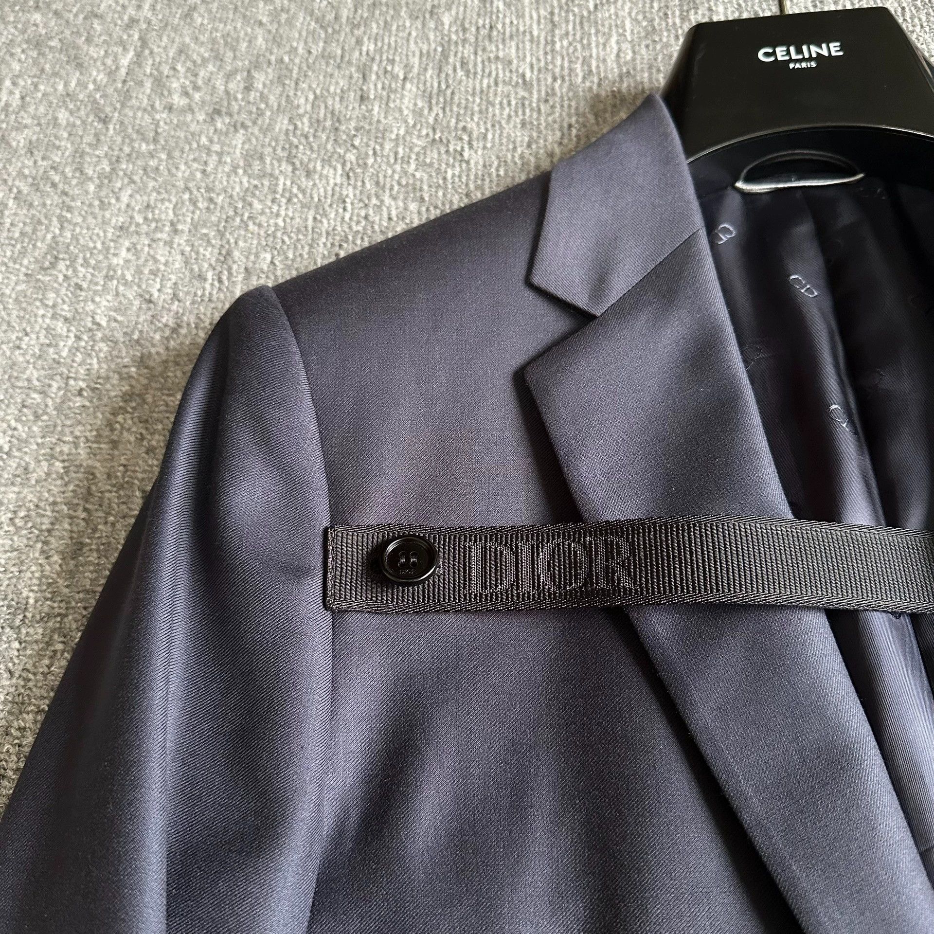 Dior dior logo blazer with tie detail Size US L / EU 52-54 / 3 - 3 Thumbnail