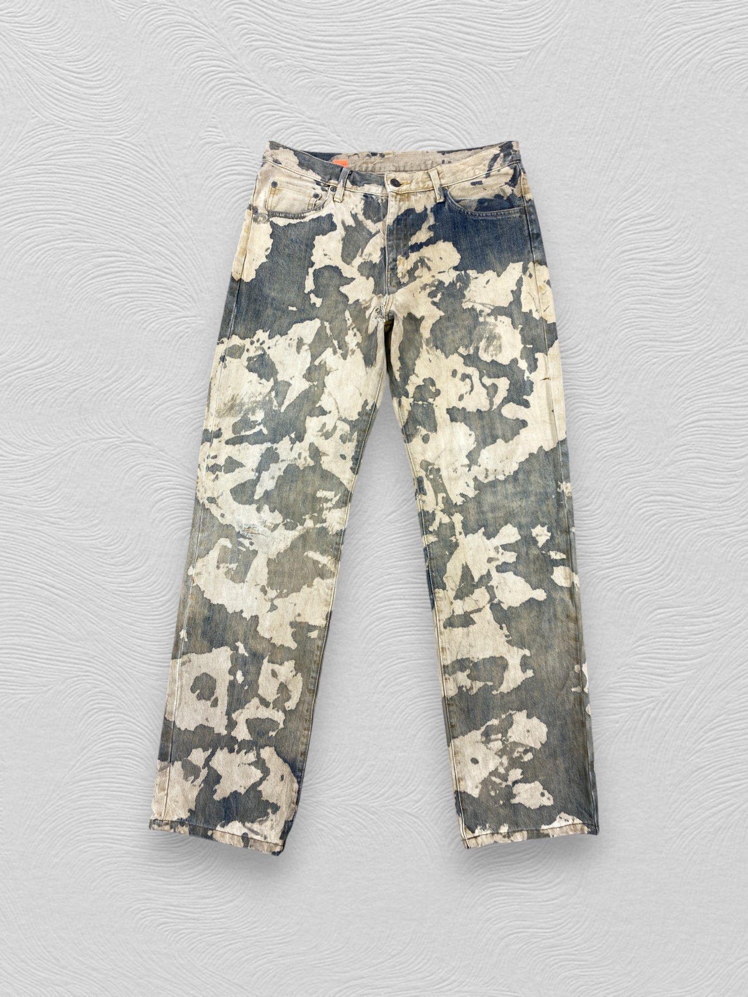 If Six Was Nine Acid Wash Uniqlo Blue Vintage Jeans 33x31.5 Denim JN3388 Size US 33 - 1 Thumbnail