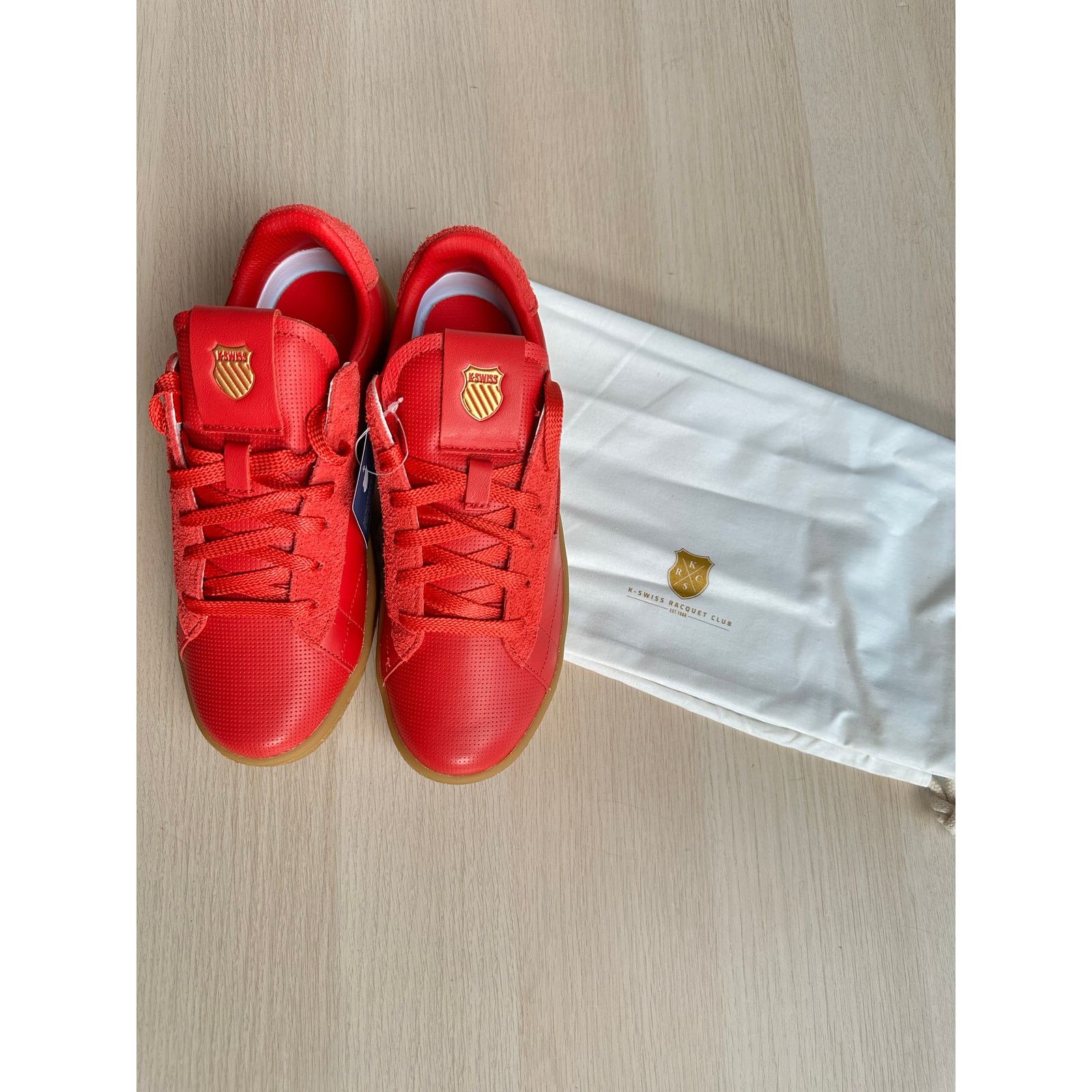 K-Swiss K-Swiss x Anwar Carrots Slamm Klub Red Sneaker - Size 7.5M Size US 7.5 / EU 40-41 - 6 Thumbnail
