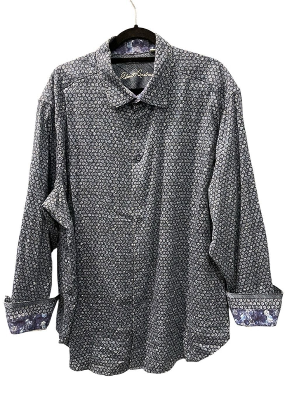 Robert Graham Robert Graham Eric Flip Cuff Button Down Shirt Size 2XL Size US XXL / EU 58 / 5 - 1 Thumbnail