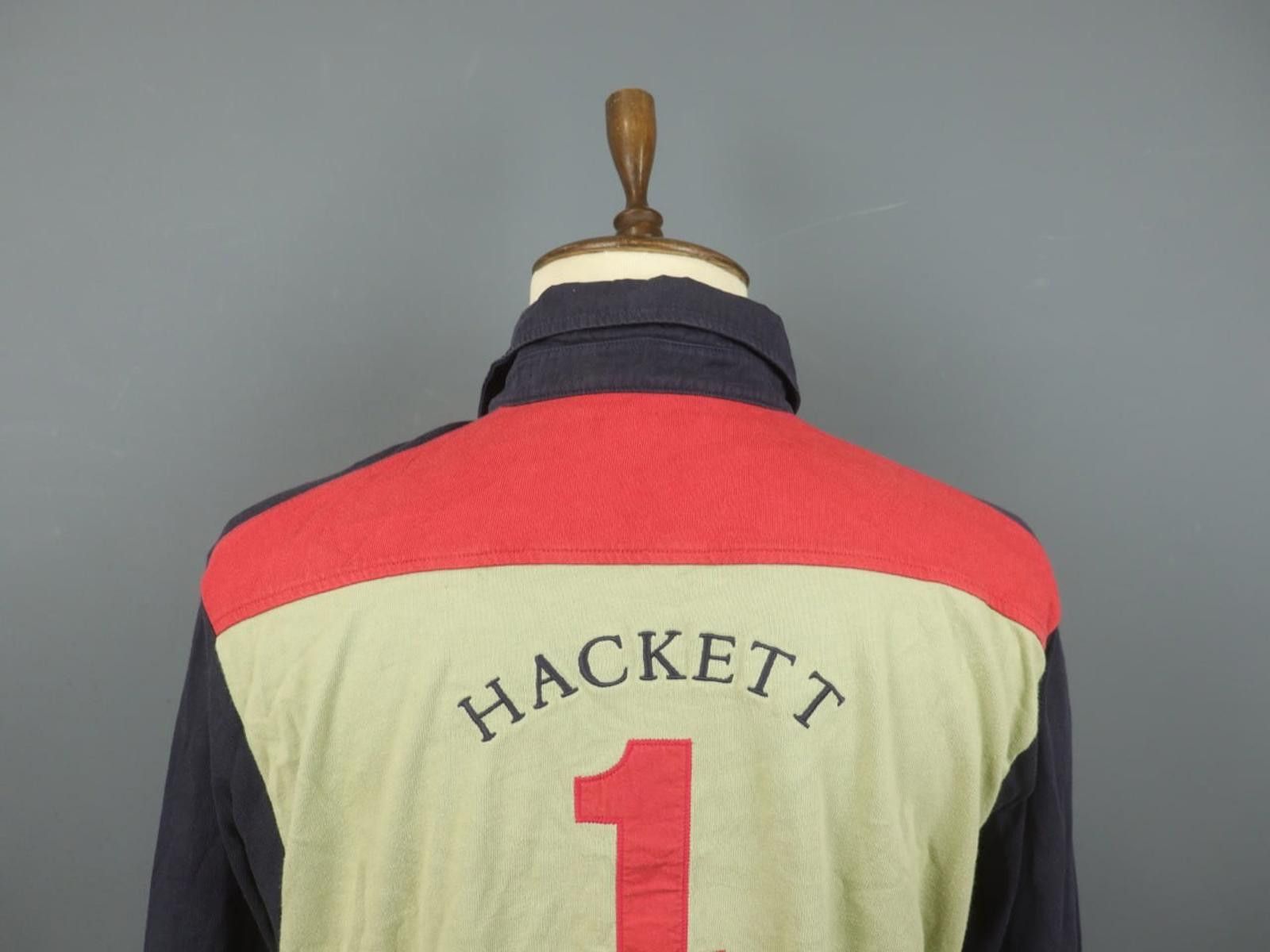Hackett Hackett 1 Army Polo Team Raglan Sleeve Shirt Size XL Size US XL / EU 56 / 4 - 4 Thumbnail