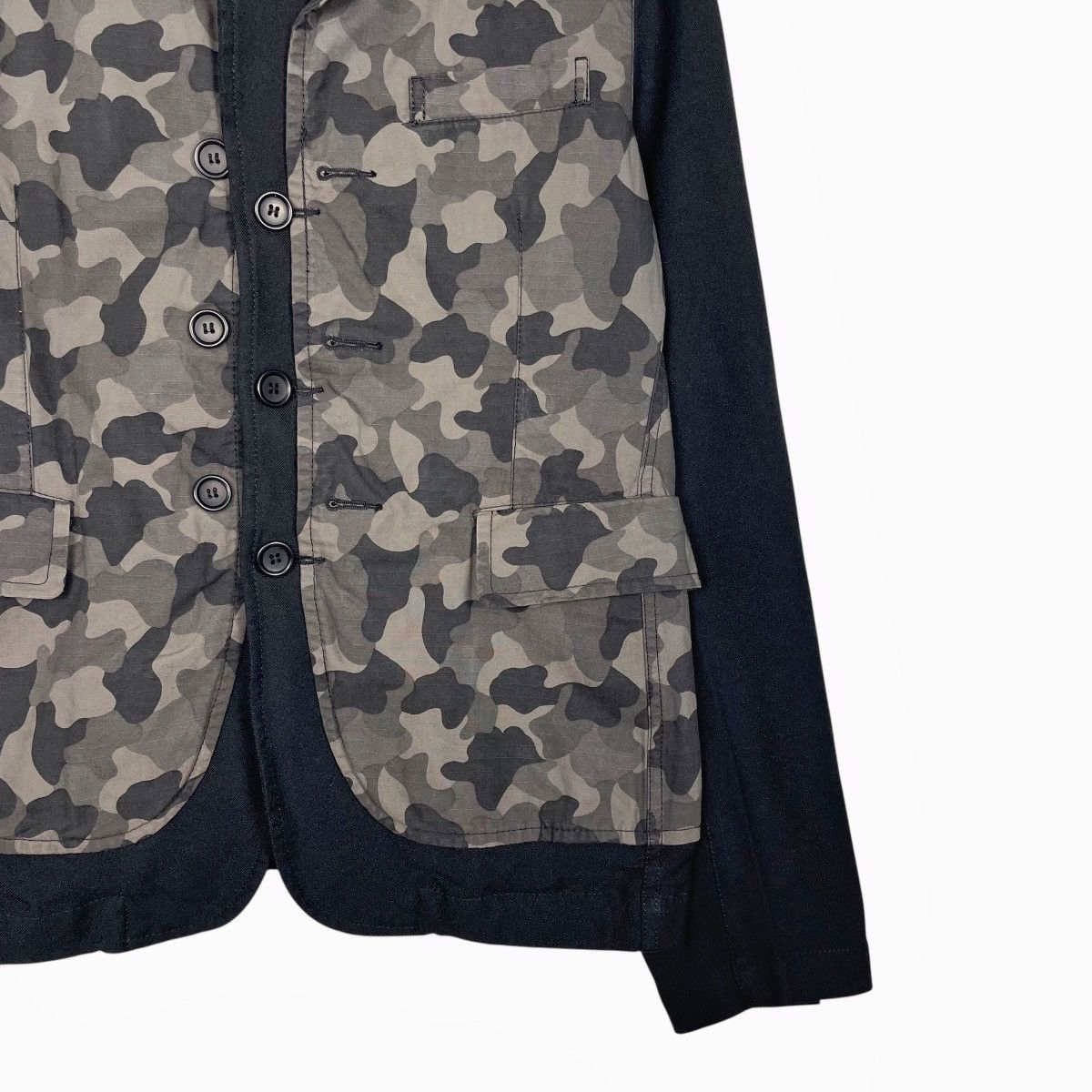 Comme des Garcons Black Comme Des Garcons Camo Double Layer Hooded Jacket Size US M / EU 48-50 / 2 - 4 Thumbnail