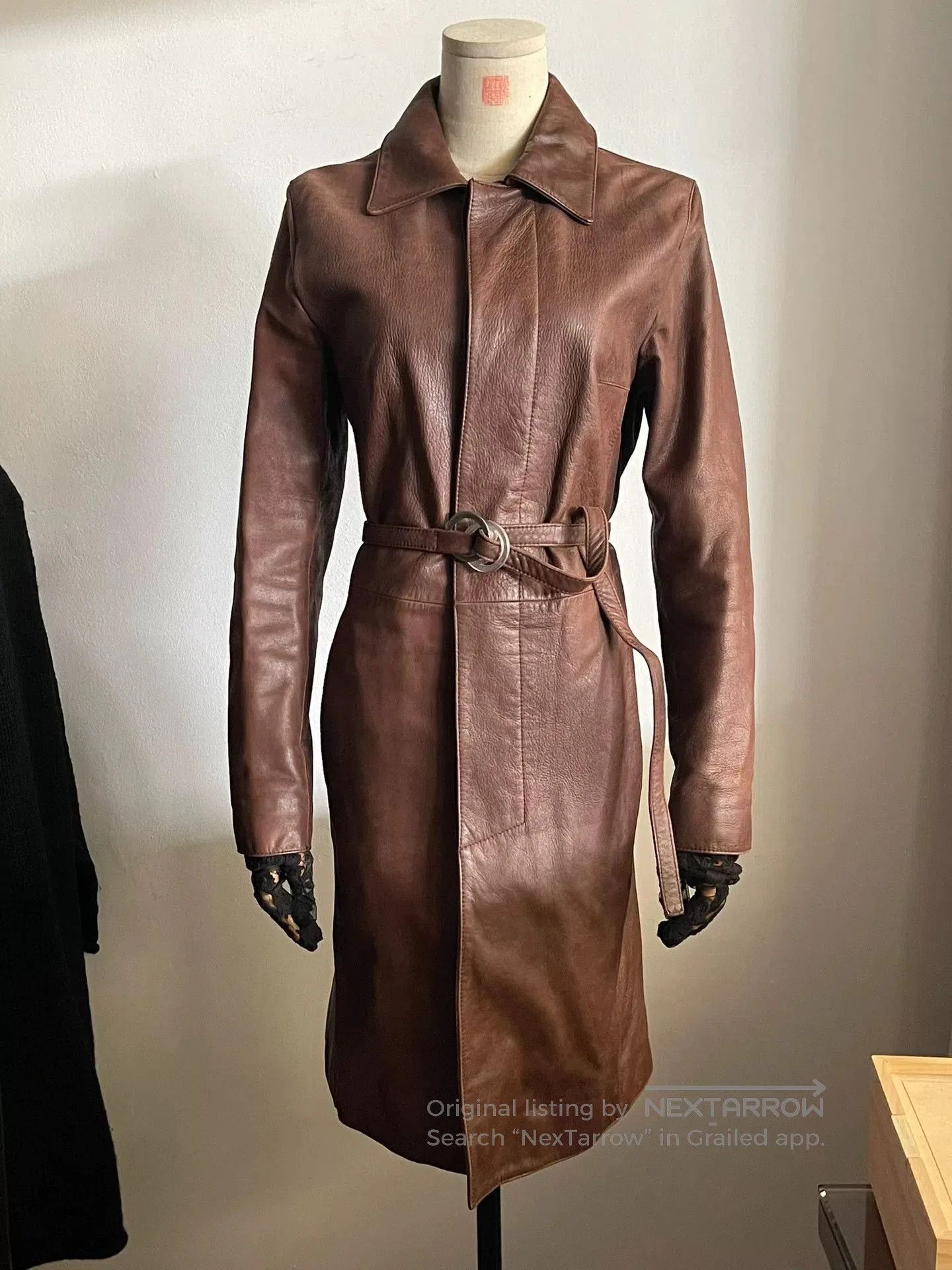 Dirk Bikkembergs Dirk Bikkembergs Leather Trench Coat. Size M / US 6-8 / IT 42-44 - 4 Thumbnail