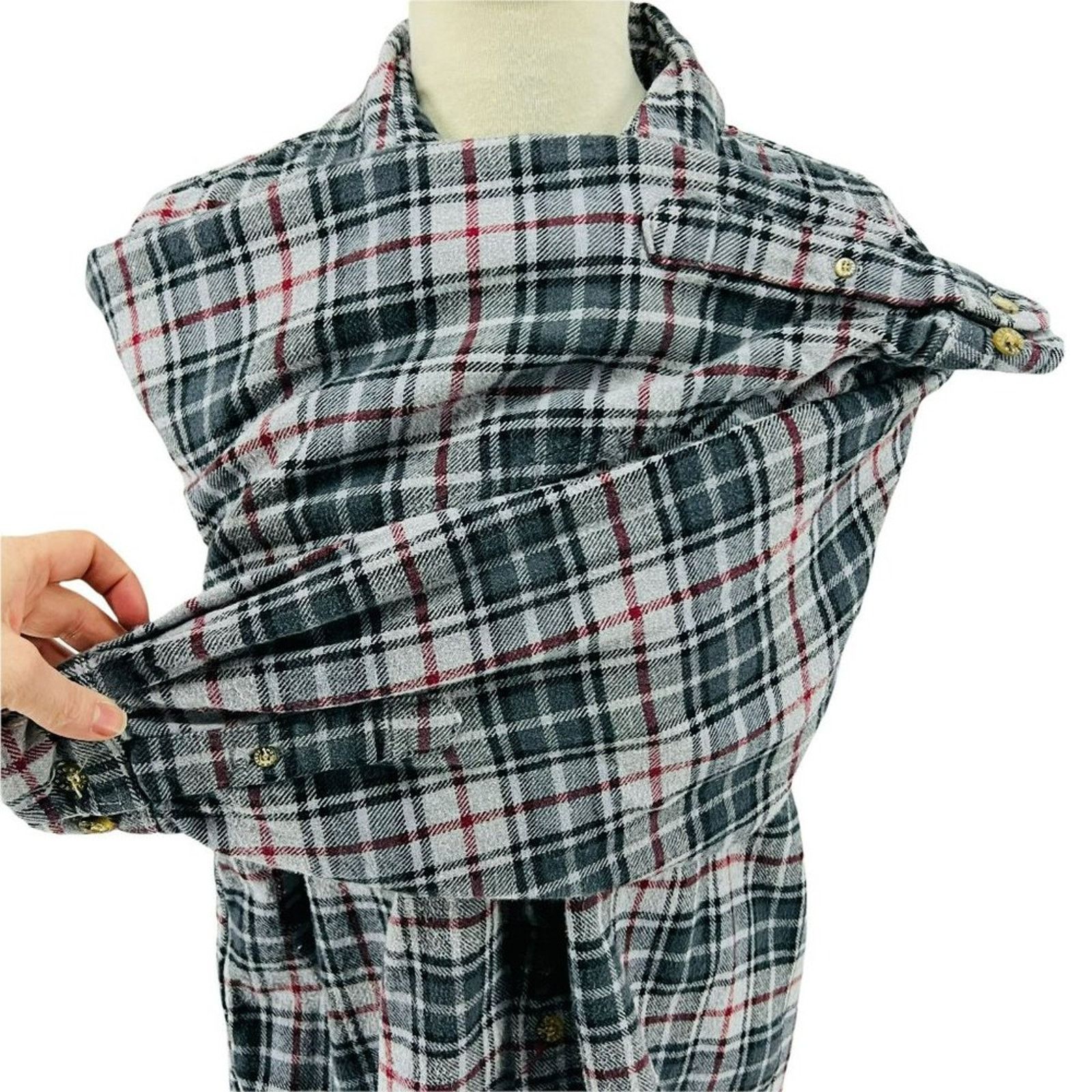 Moose Knuckles Vintage Moose Creek Flannel Shirt Grunge Mens Large Size US L / EU 52-54 / 3 - 6 Thumbnail