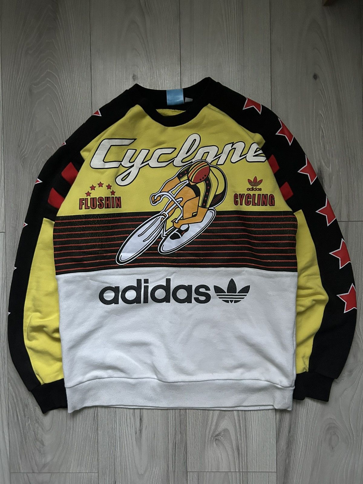 Adidas Adidas Retro Vintage Sweatshirt Cyclone Size US M / EU 48-50 / 2 - 2 Thumbnail