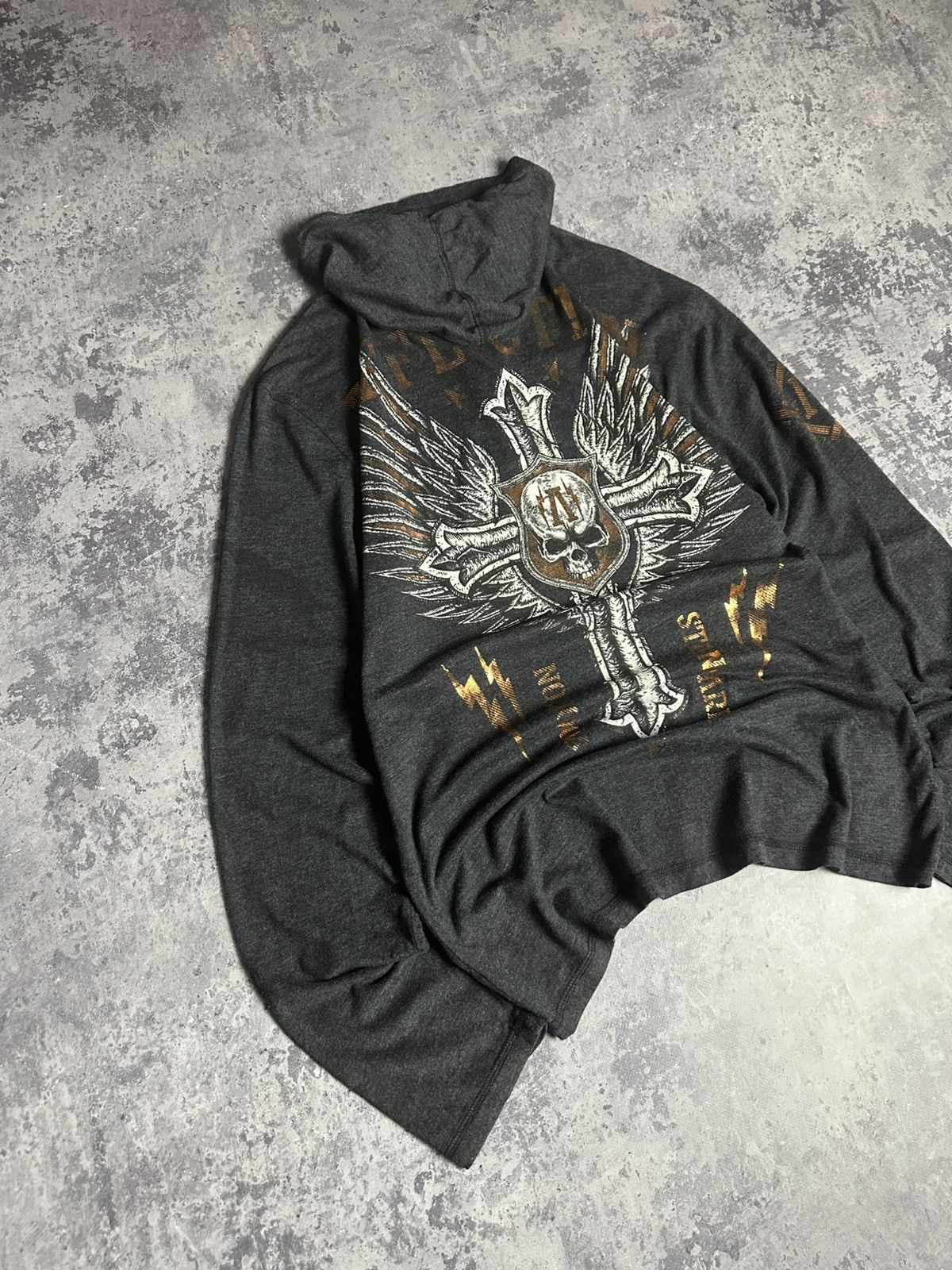 Affliction Crazy rare cyber y2k affliction longsleeve shirt Size US S / EU 44-46 / 1 - 2 Thumbnail