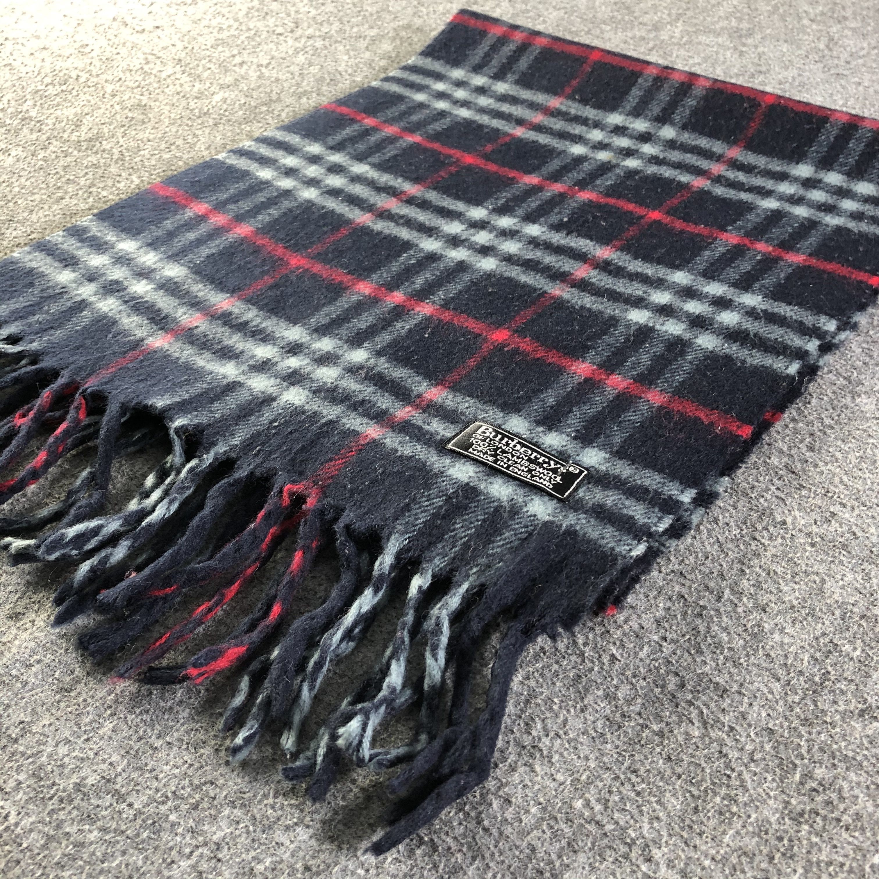 Burberry Burberry Wool Scarf / Muffler / Neckwear P594 Size ONE SIZE - 4 Thumbnail
