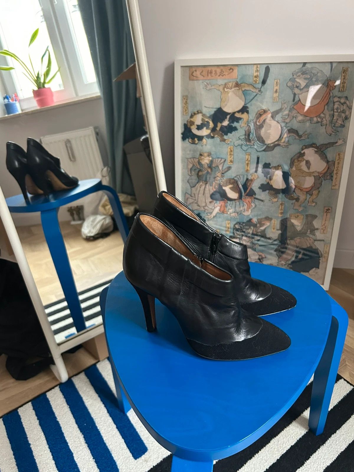 Maison Margiela Maison Margiela Leather Suede Heels Size US 7 / IT 37 - 2 Thumbnail