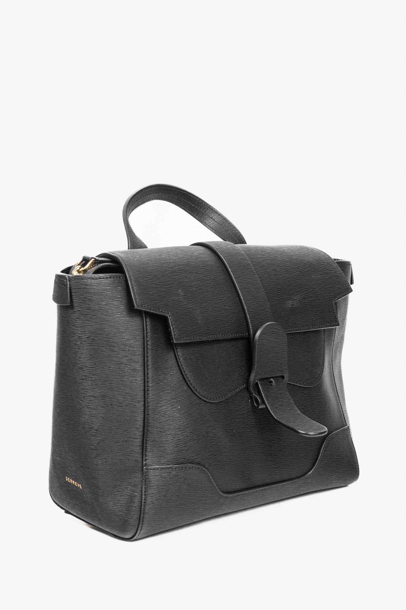 Other Senreve Midi Maestra Black Textured-Leather Backpack Size ONE SIZE - 2 Thumbnail