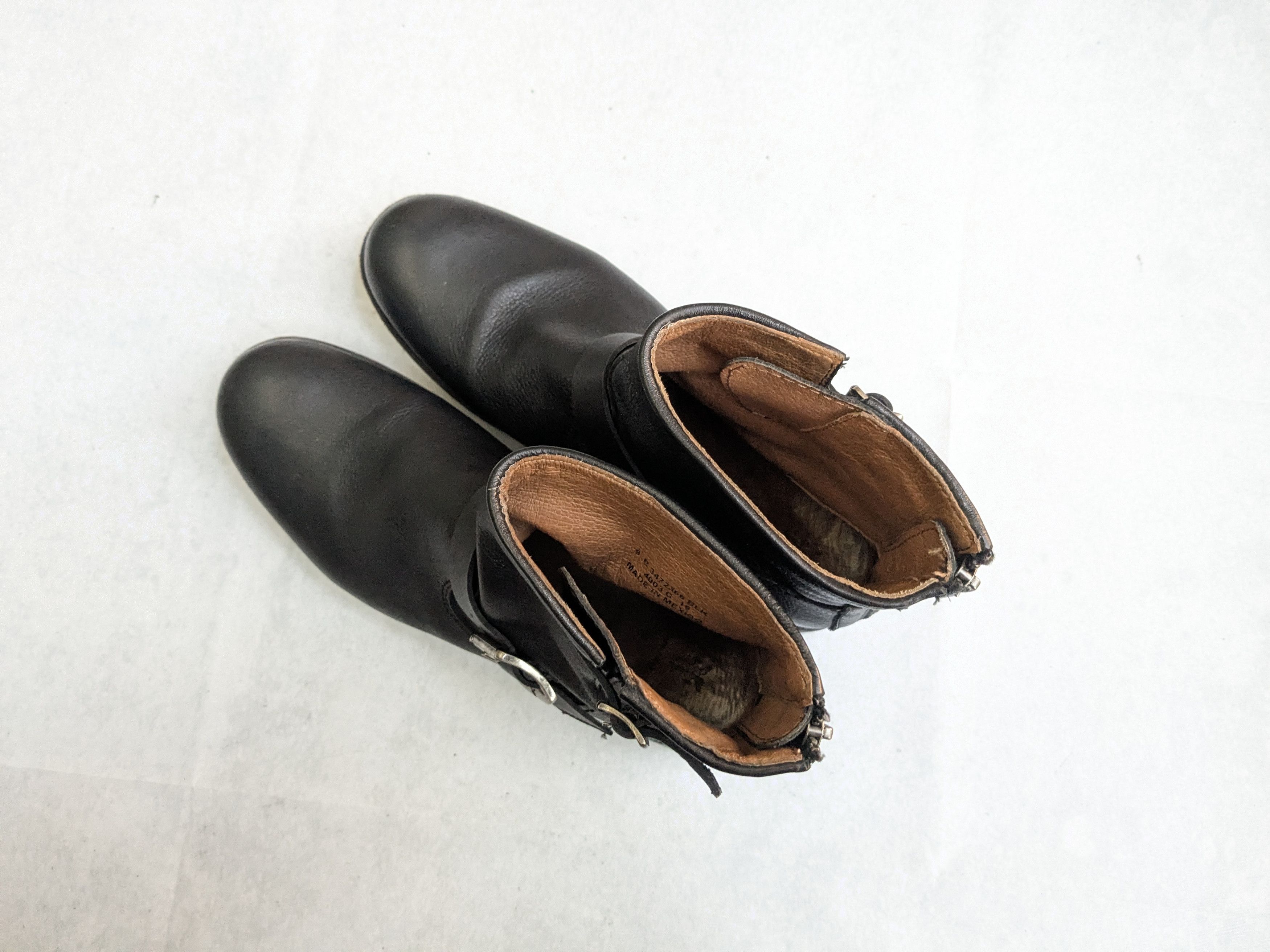 Frye Frye Engineer Black Leather 7.5 Leather Buckle Size US 7.5 / EU 40-41 - 11 Thumbnail