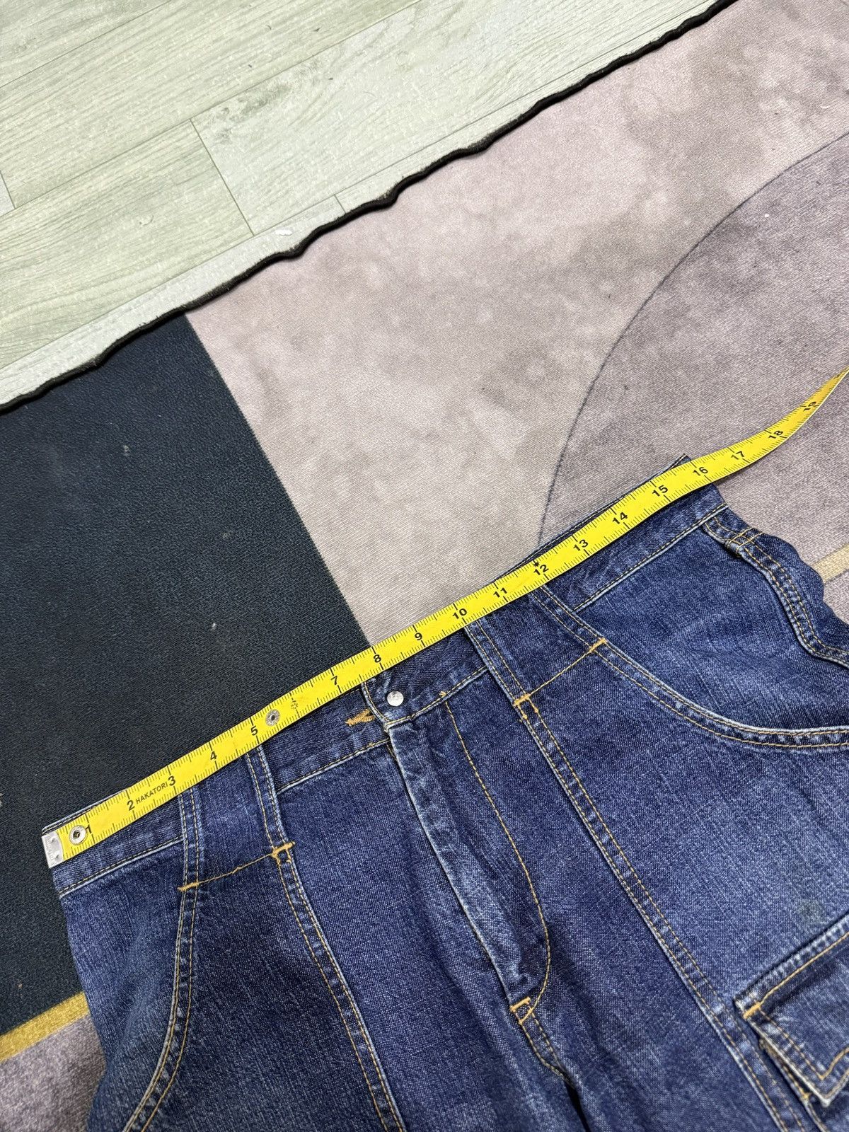 Hysteric Glamour CABANE DE ZUCCA BY ISSEY MIYAKE DENIM PANTS Size US 32 / EU 48 - 10 Thumbnail