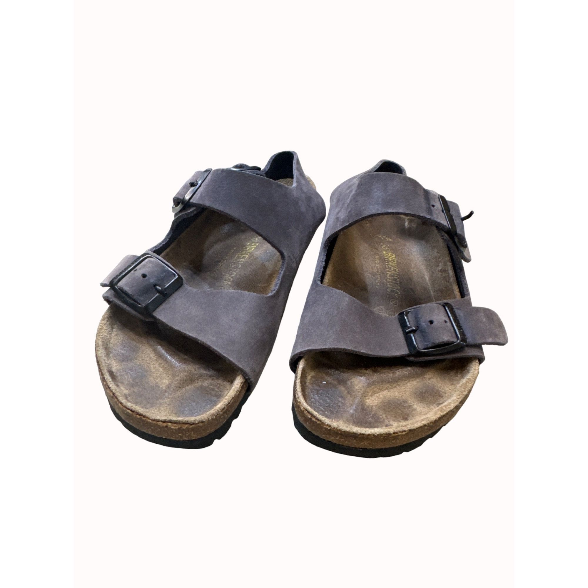 Birkenstock Birkenstock gray women’s leather suede shoe sandal size 5.5 Size US 5.5 / IT 35.5 - 1 Thumbnail
