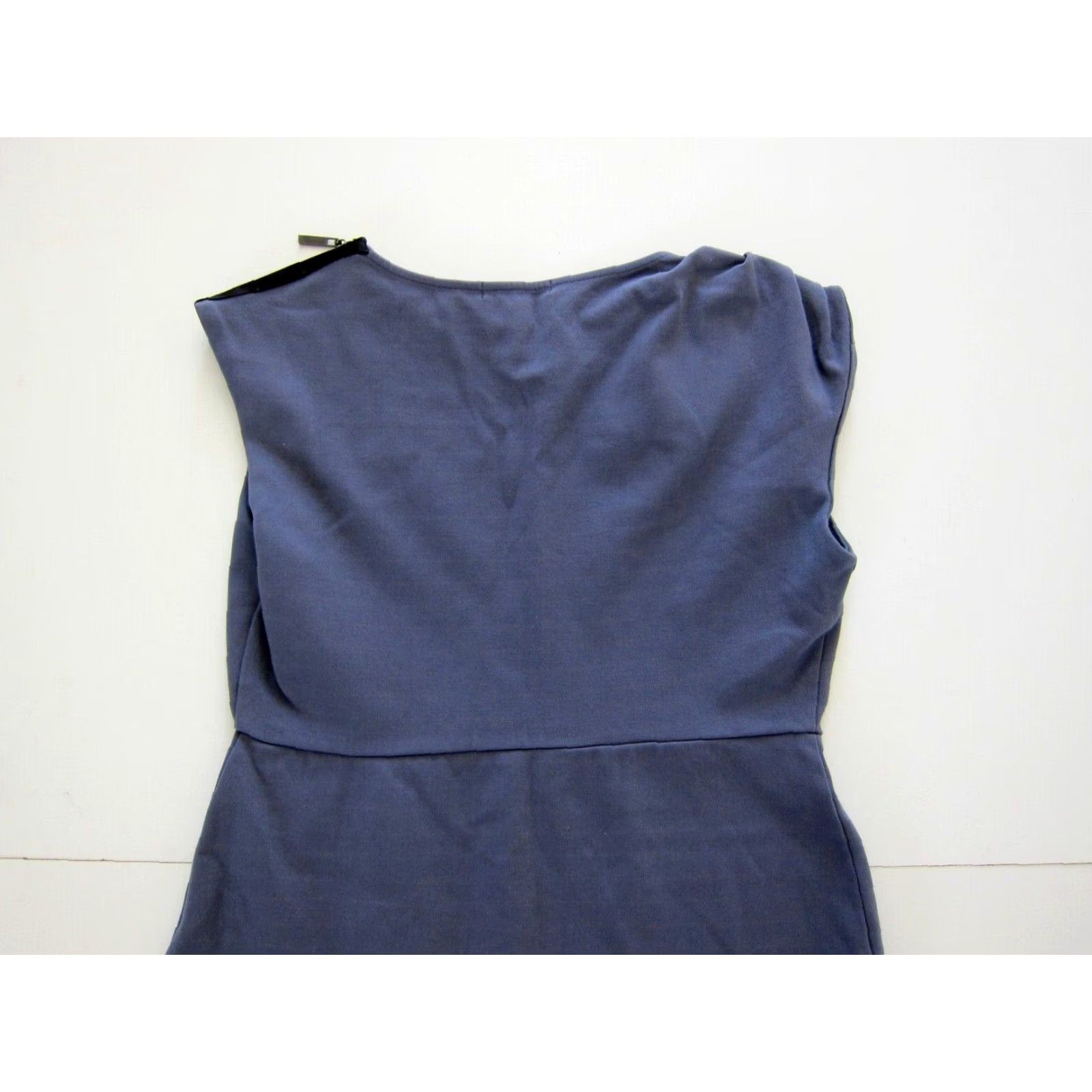 Banana Republic Banana Republic Rayon Stretch Blue Sleeveless Ruched Sheath Shift Dress 8 Size M / US 6-8 / IT 42-44 - 5 Thumbnail
