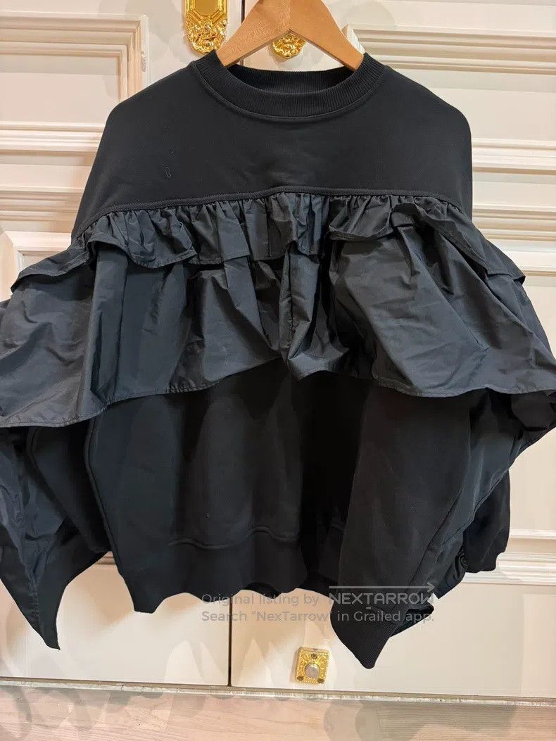 Valentino Valentino Black fungus edge sweatshirt Size XS / US 0-2 / IT 36-38 - 1 Thumbnail