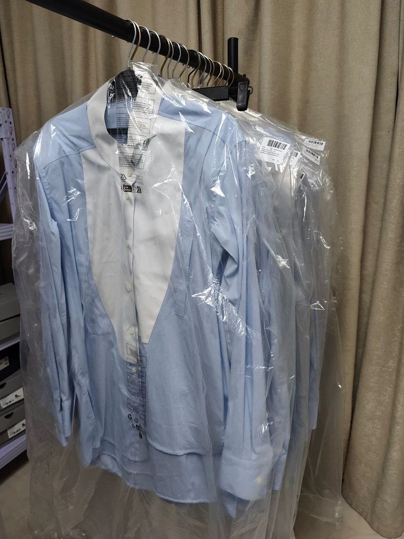 Loewe LOEWE Blue and white patchwork shirt Size XS / US 0-2 / IT 36-38 - 9 Thumbnail
