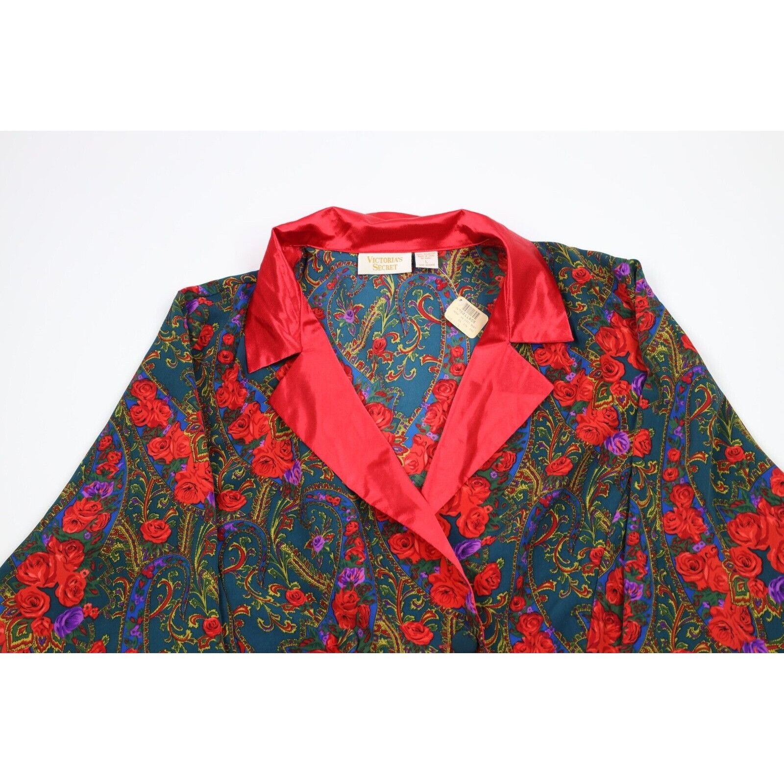 Victoria's Secret × Vintage NOS Vintage 90s Victorias Secret 2 Piece Flower Pajamas Size L / US 10 / IT 46 - 3 Thumbnail