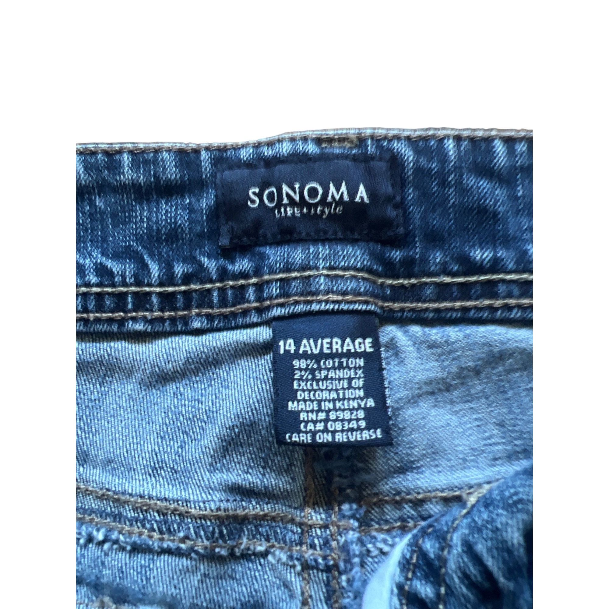 Other Womens Blue Denim Jeans Boot Cut Pants Sonoma Size 14 u Size 36" / US 14 / IT 50 - 5 Thumbnail