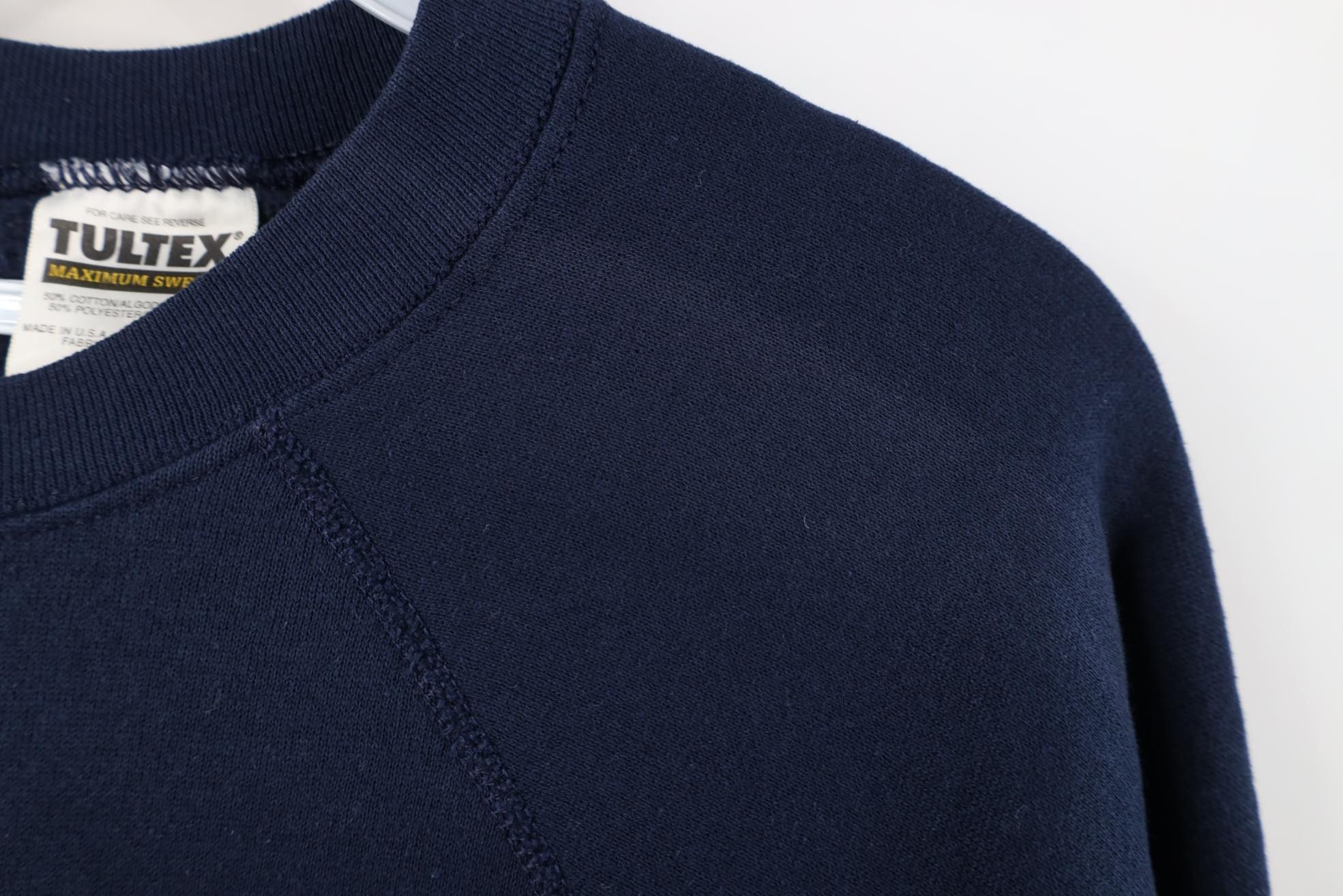 Vintage Vintage 90s Streetwear Raglan Crewneck Sweatshirt Blue USA Size XL / US 12-14 / IT 48-50 - 8 Thumbnail