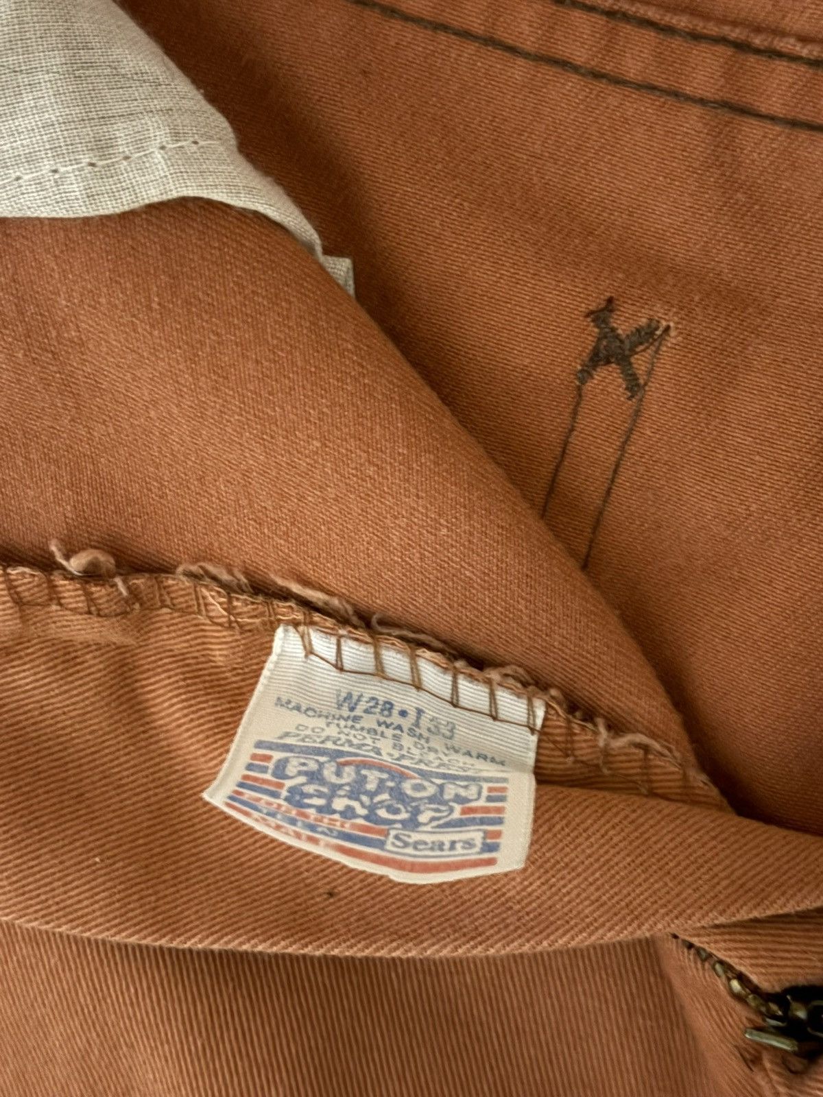 Sears 1970s orange/salmon Sears bell bottoms Size 26" / US 2 / IT 38 - 5 Thumbnail