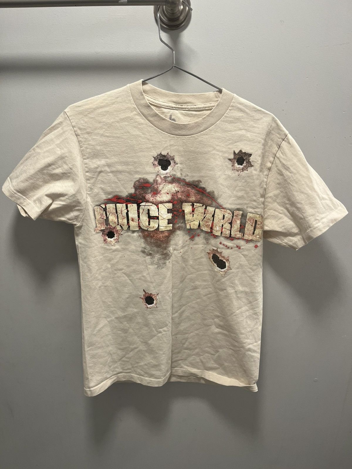 Other Beige flaming skullhead Juice world T- shirt Size US S / EU 44-46 / 1 - 1 Thumbnail