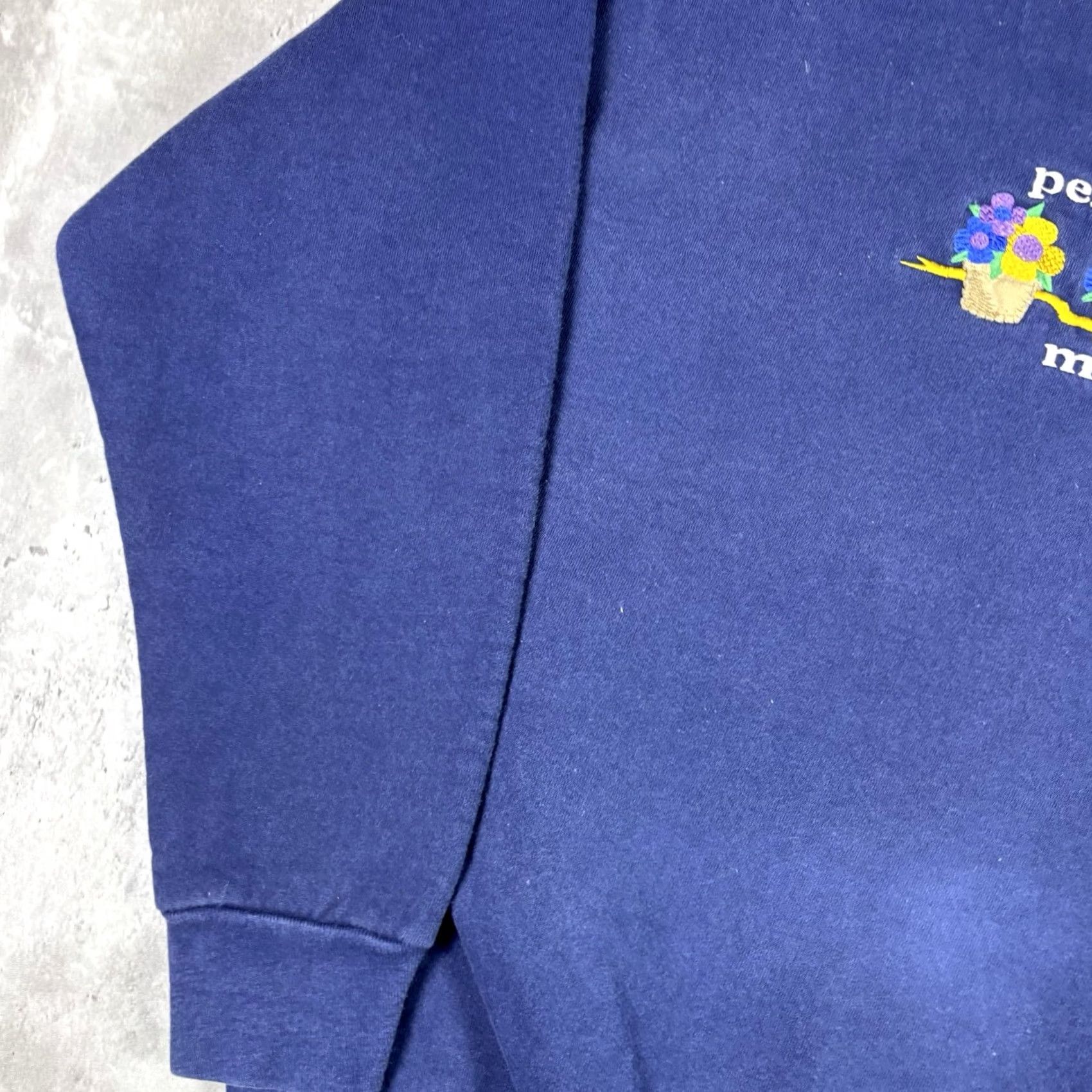 Penn VINTAGE Penn State Mom Embroidered Flower Logo Sweatshirt Womens XL Blue Size XL / US 12-14 / IT 48-50 - 5 Thumbnail