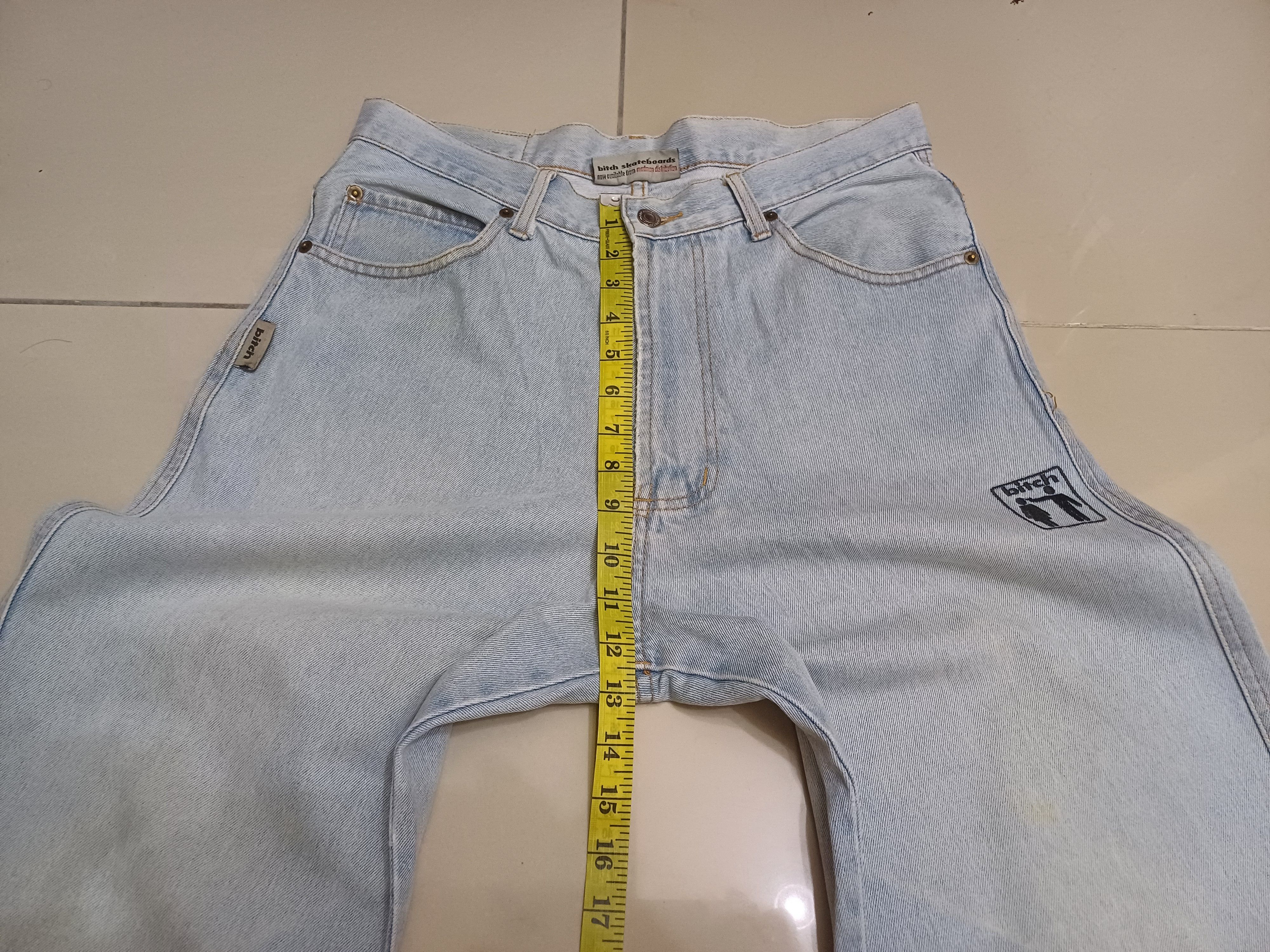 JNCO Vintage y2k/ 90s BITCH SKATEBOARDS baggy jeans Size US 30 / EU 46 - 16 Thumbnail