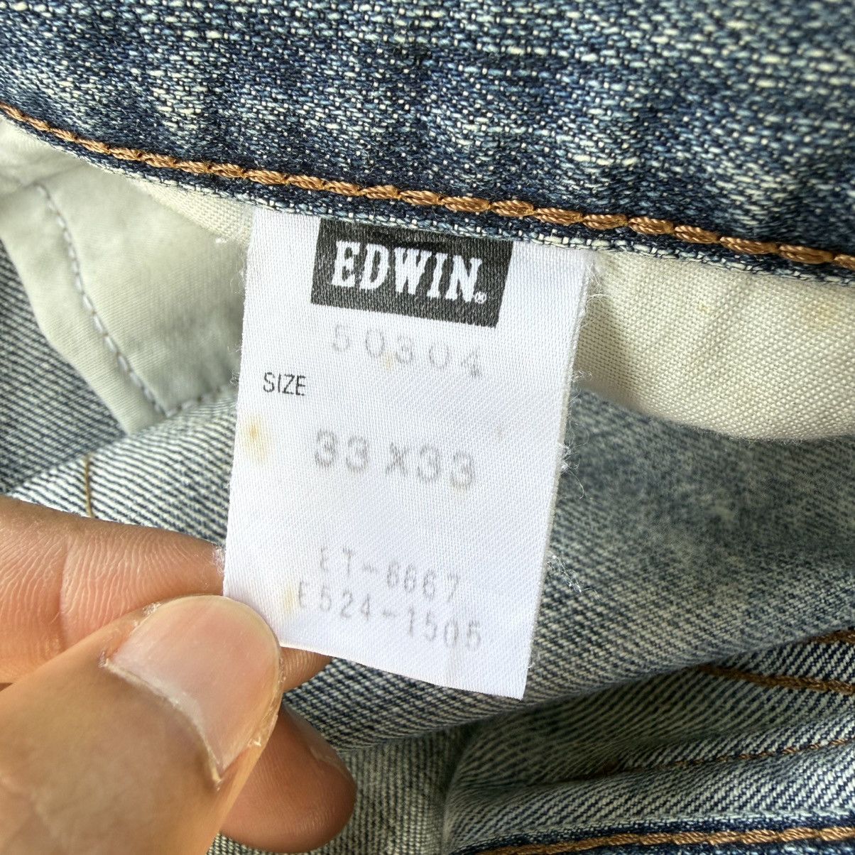 Edwin W33x27.5 Vintage Edwin Faded Ripped Denim Jean Pants Size US 33 - 14 Thumbnail