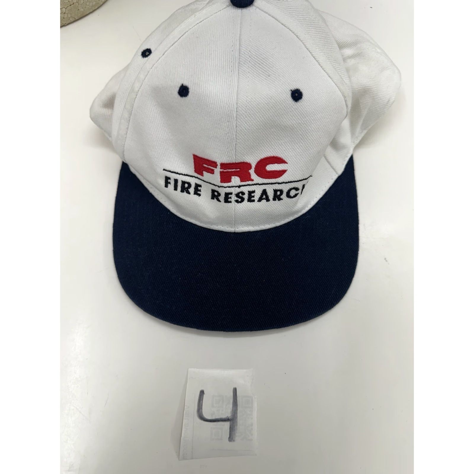 Vintage Hit Snapback Hat FRC Fire Research Adjustable White Embordered Size ONE SIZE - 6 Thumbnail
