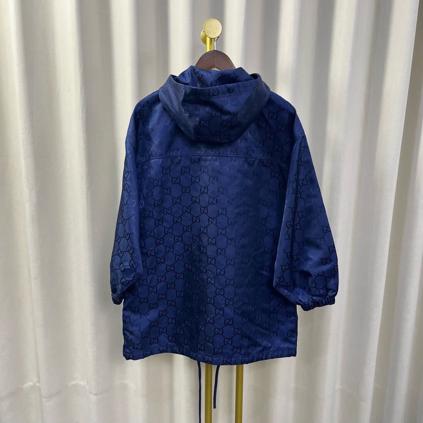 Gucci gucci blue printed half-zip hooded jacket Size US M / EU 48-50 / 2 - 2 Thumbnail